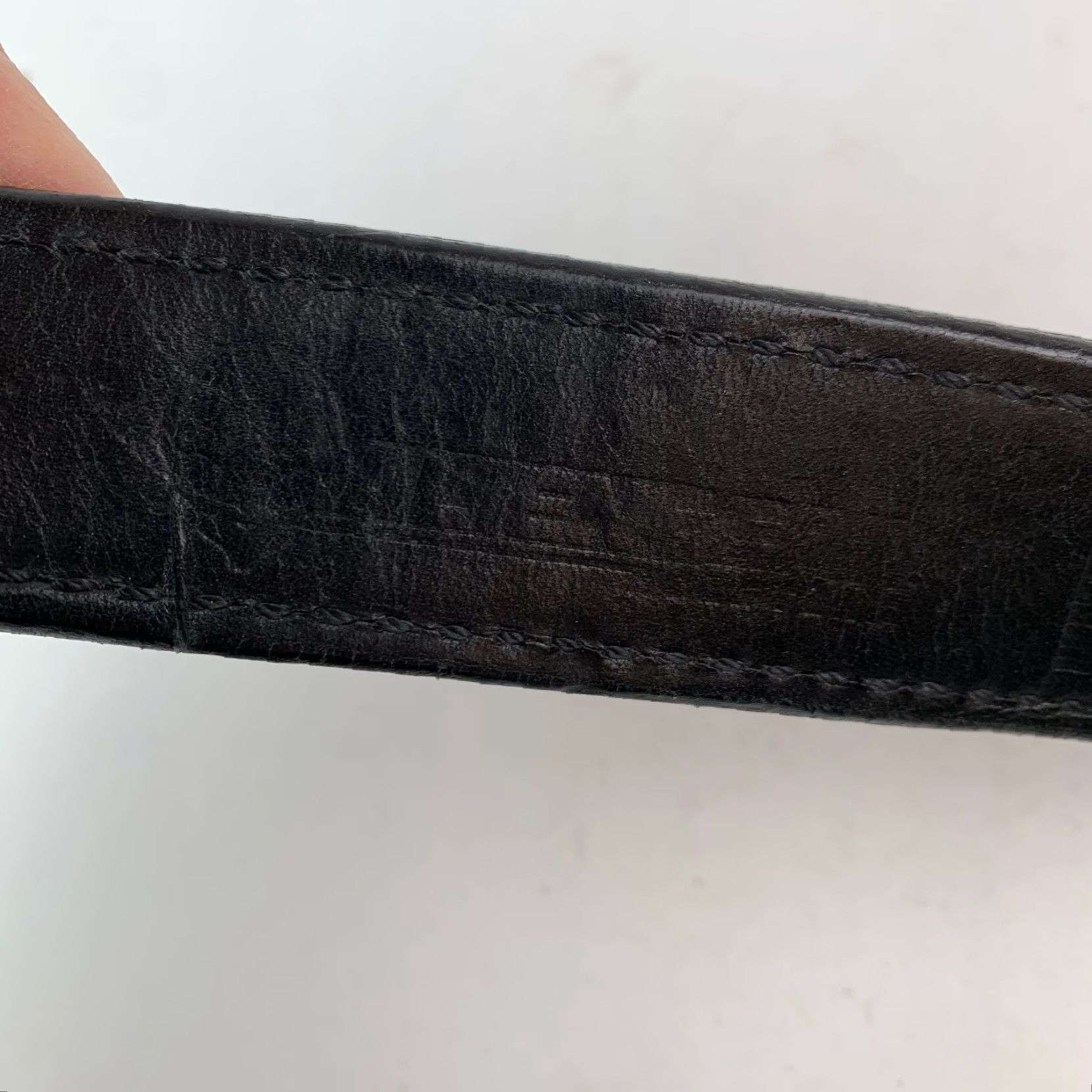 Vintage Alien Gear Heavy Men’s Black Tactical Belt Leather Roller Buckle 34 Leather Belt 1.5" Wide Mens Vintage? No (but actually not vintage). Size 34 - 5 Thumbnail