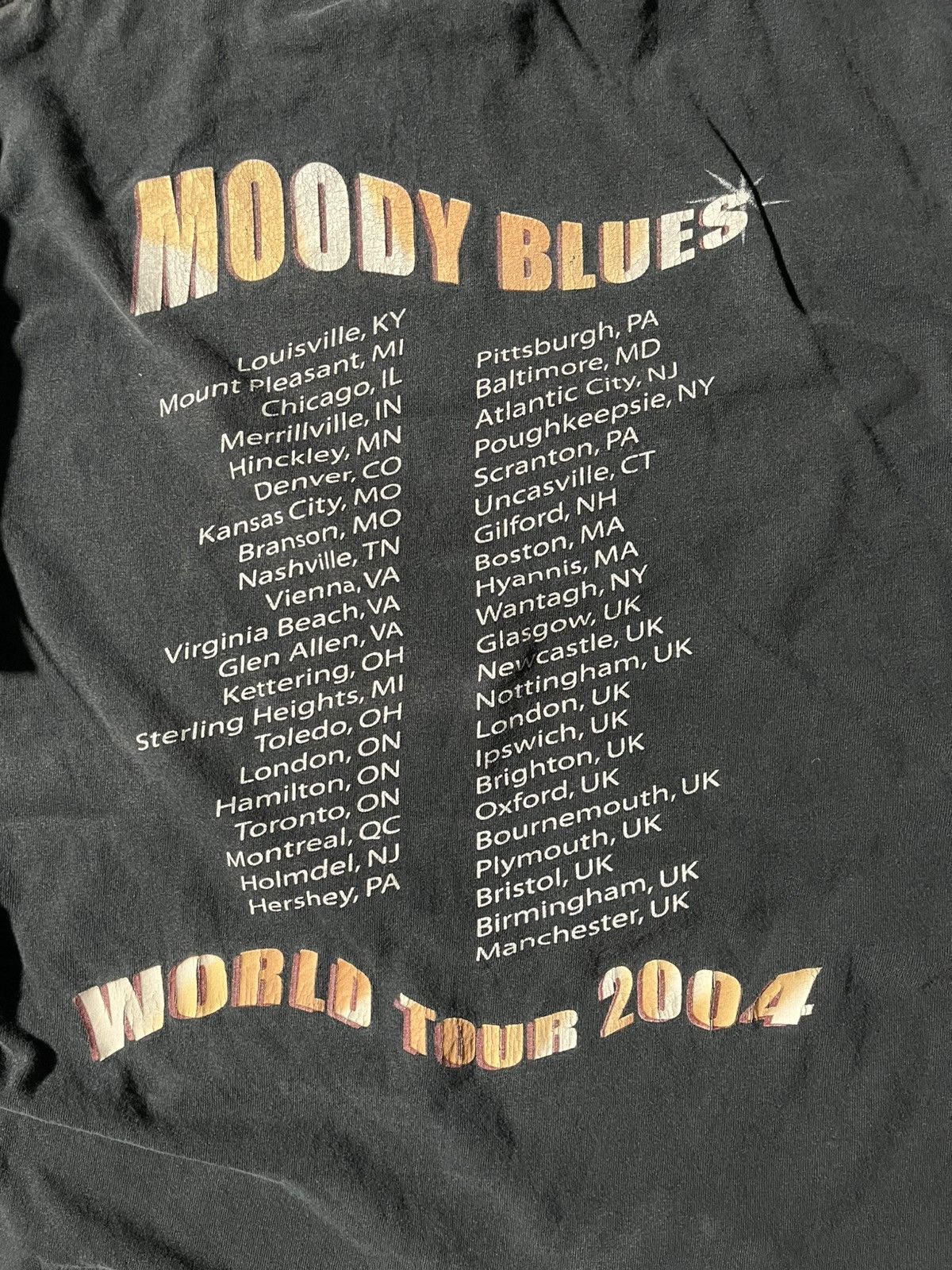 Other Vintage The Moody Blues World Tour 2004 t-shirt Size US L / EU 52-54 / 3 - 5 Thumbnail