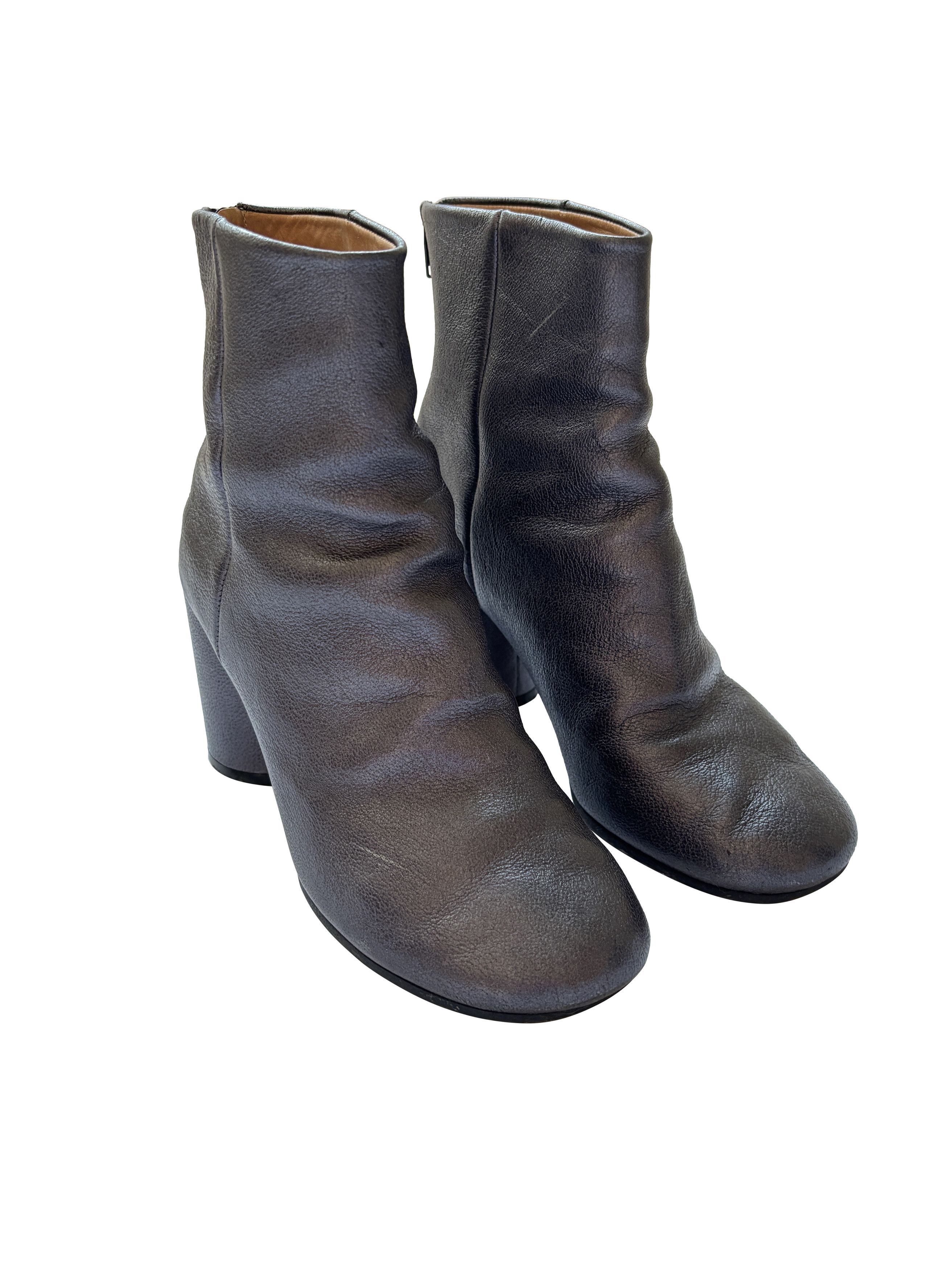 Maison Margiela ⚡️QUICK SALE⚡️Maison Margiela Metallic Round-Toe Ankle Boots Size US 5.5 / IT 35.5 - 1 Thumbnail