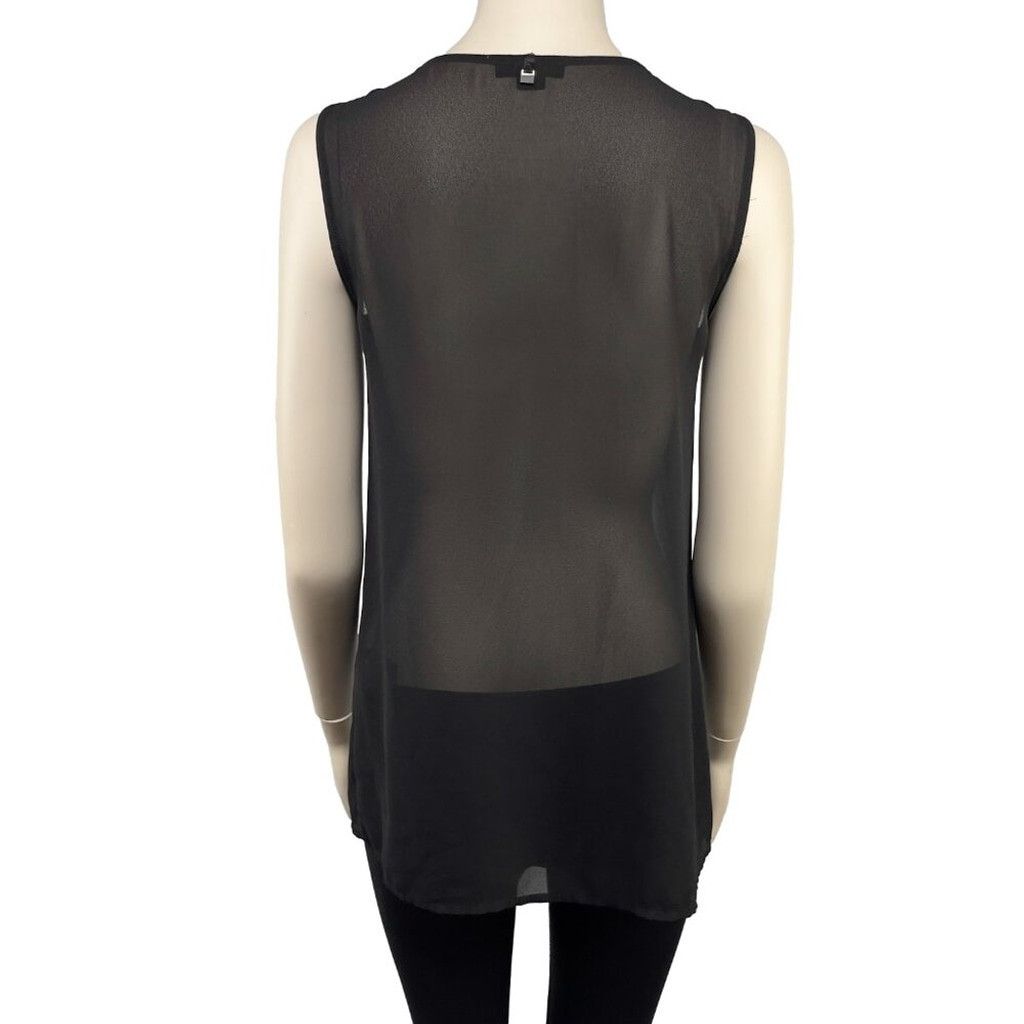 Rudsak RUDSAK Sheer Suede Gothic Rock Black Tank Top Blouse Size XS Size XS / US 0-2 / IT 36-38 - 5 Thumbnail