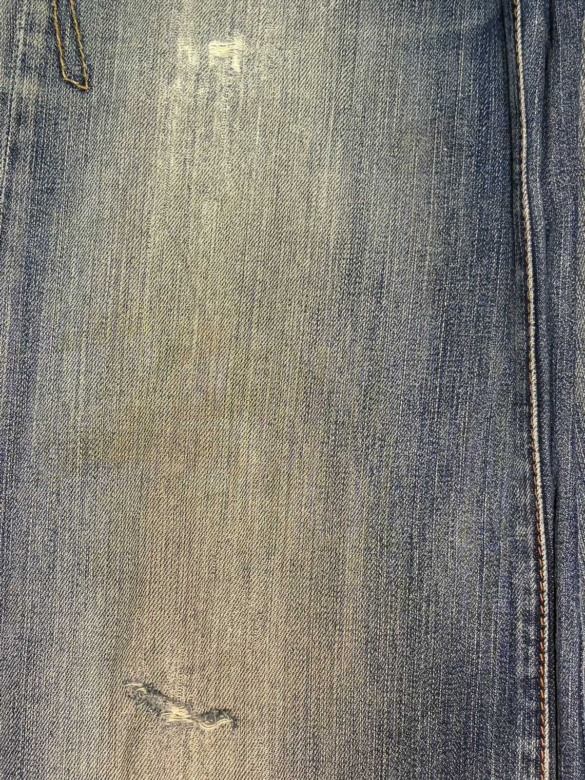 Hysteric Glamour Vintage Japanese Brand Distress Low Rise Flare Jeans Size 28" / US 6 / IT 42 - 3 Thumbnail