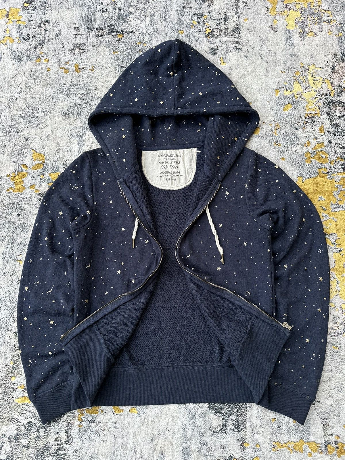 20471120 MOON AND STARS GLITTER ZIP HOODIE IFSIXWASNINE LGB STYLE Size S / US 4 / IT 40 - 6 Thumbnail