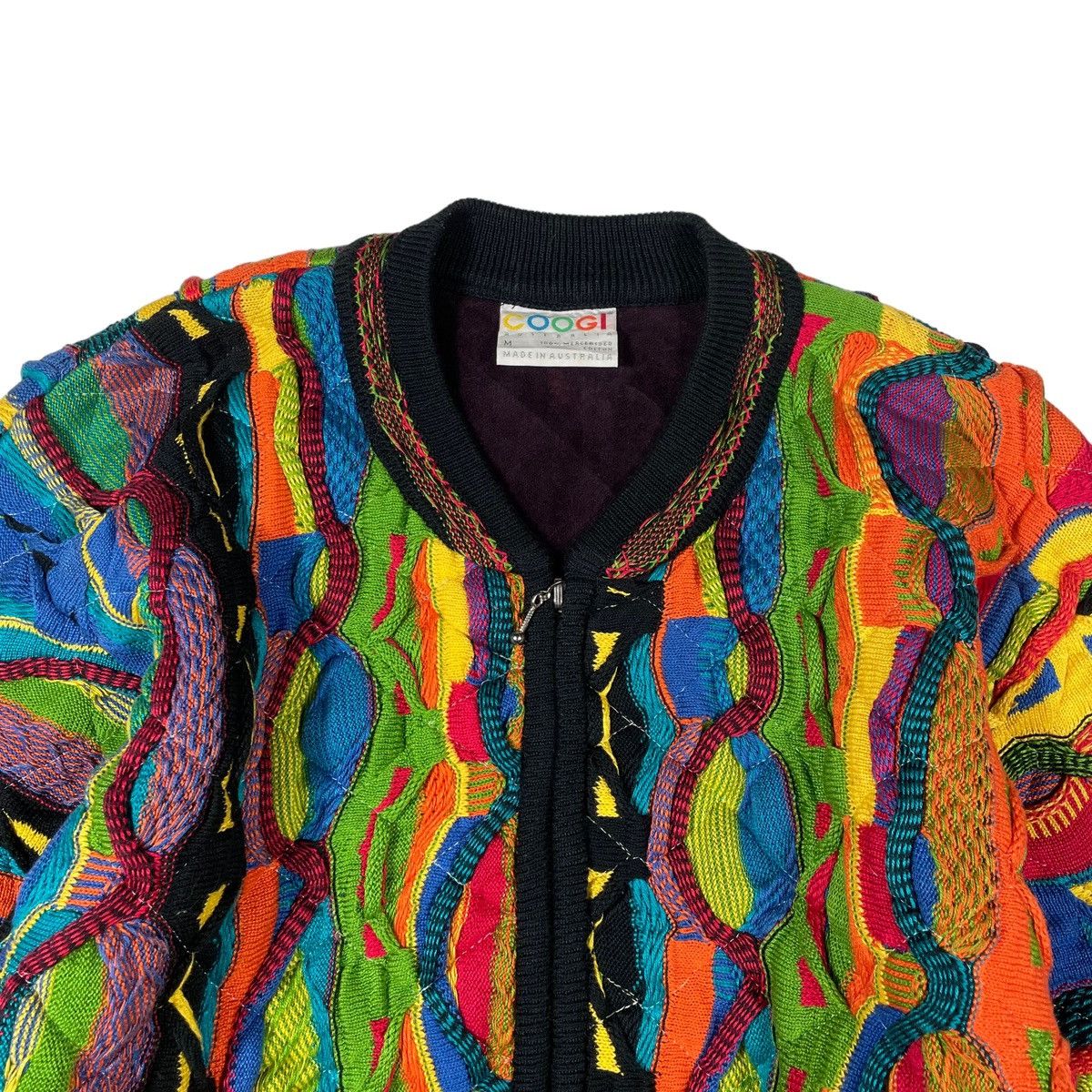 Coogi × Vintage VINTAGE COOGI 90’s ZIPPER KNITWEAR SWEATER Size US M / EU 48-50 / 2 - 6 Thumbnail