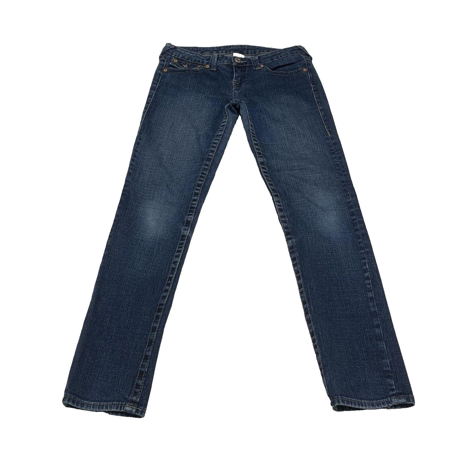 True Religion True Religion Skinny Jeans Women's Sz 29 Blue Back Flap Size 29" - 1 Thumbnail