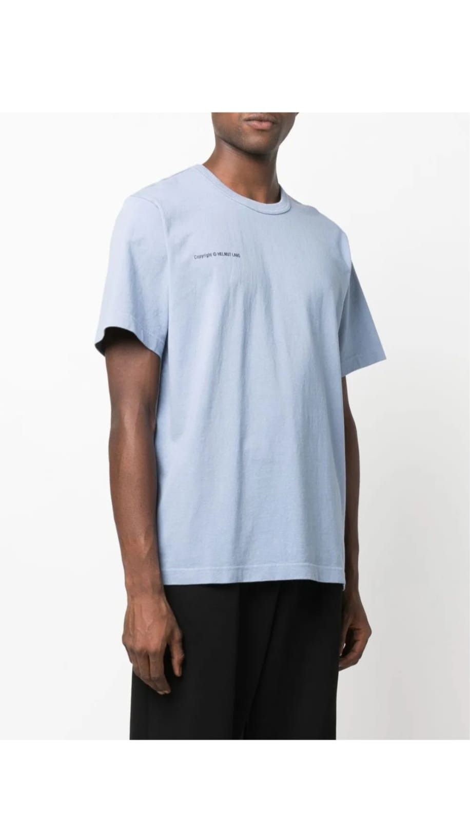 o1tko10825 Back-Printed T-Shirt in Light Blue