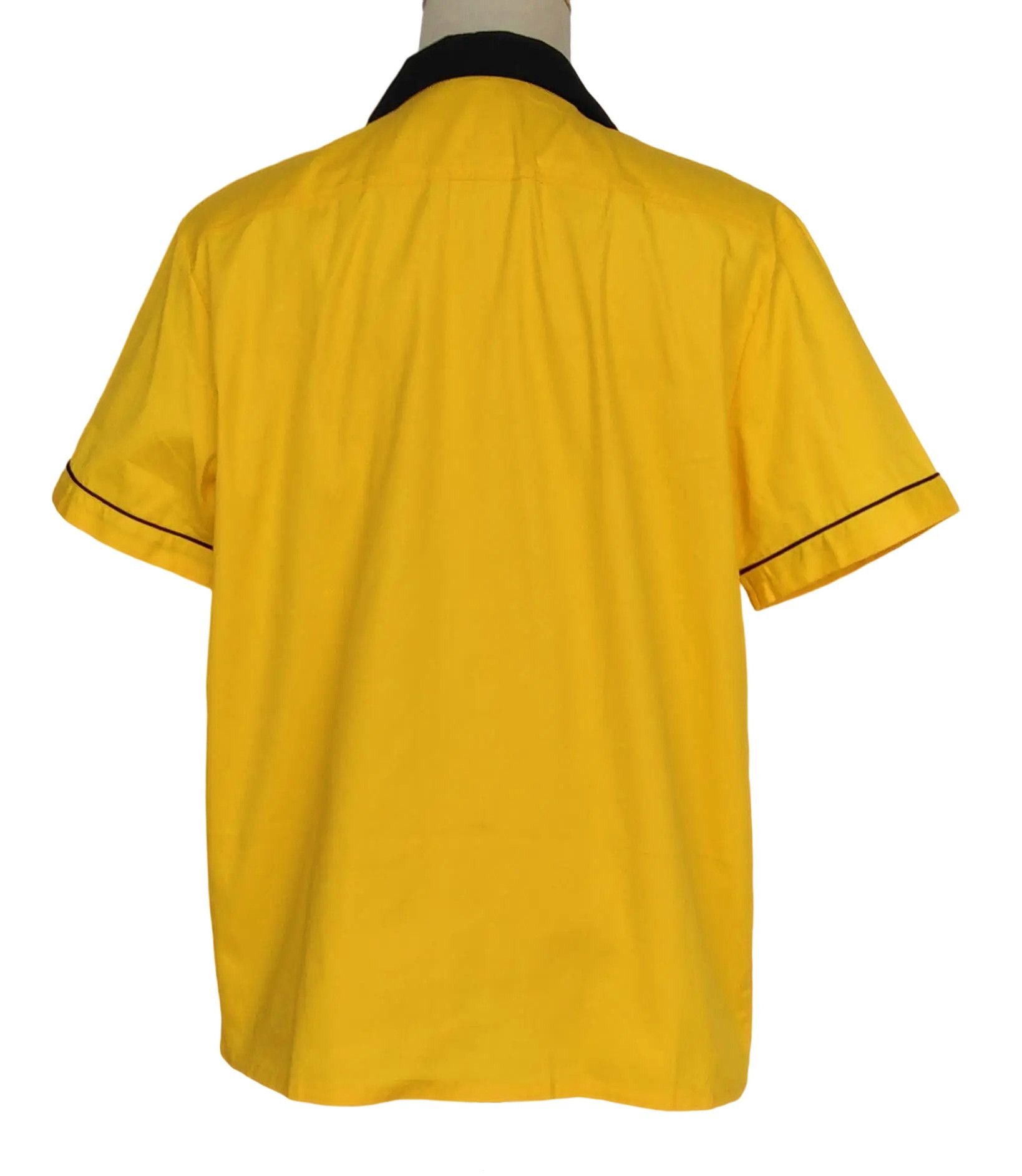 Other Yellow-Short Sleeve Bowling Shirts Pocket Casual Clothing Size US XL / EU 56 / 4 - 3 Thumbnail