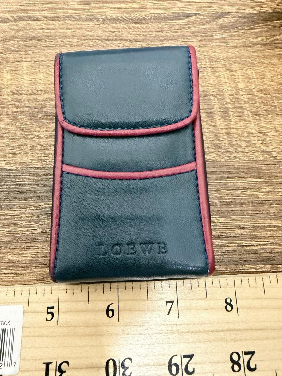 Loewe Loewe Soft Napa Calf Leather Gray(?) Red Boxy Cigarette Case Size ONE SIZE - 3 Thumbnail