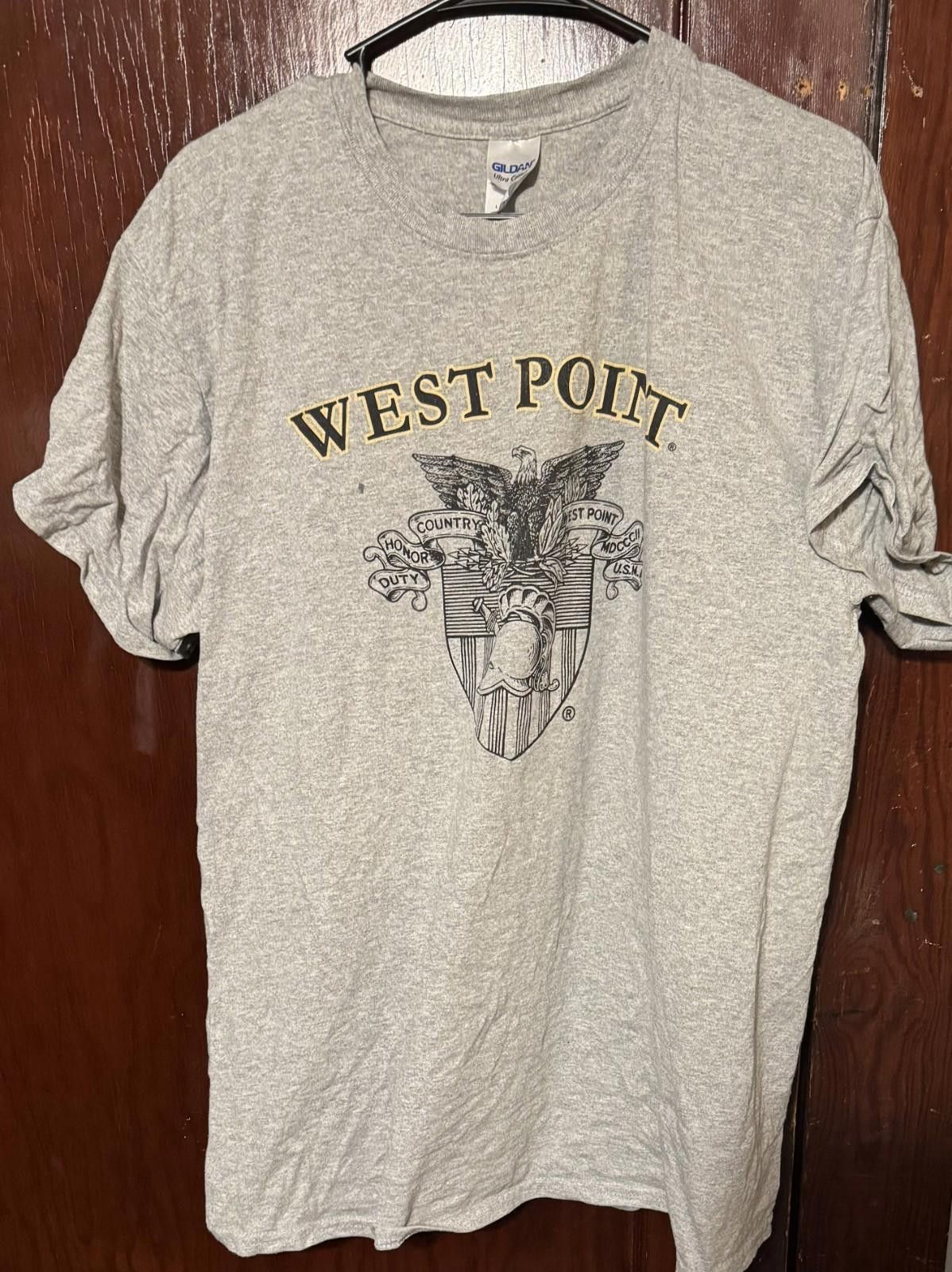 Other US Military Academy Men's T Shirt Sz L Gray Army West Point Size ONE SIZE - 1 Thumbnail