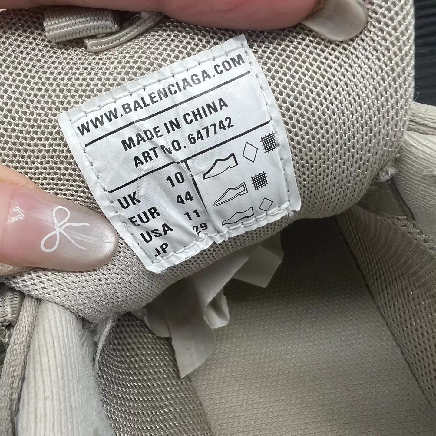 Balenciaga Balenciaga Track Gray/White 44 w/ Minor Wear, Oxidized Beige Size US 11 / EU 44 - 8 Thumbnail
