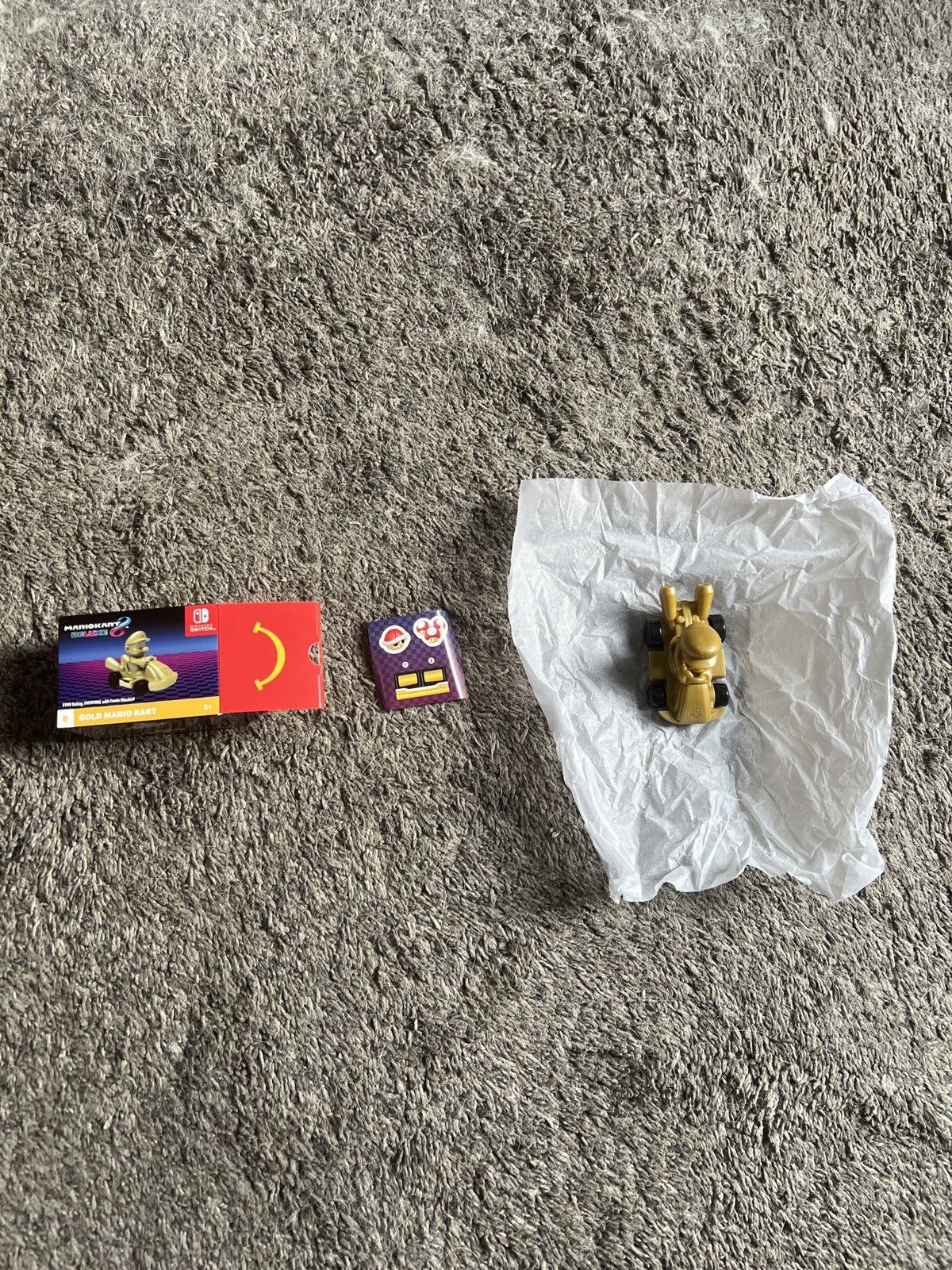Nintendo 2024 McDonald’s Nintendo Mario Kart 8 Deluxe Gold Mario Kart Size ONE SIZE - 1 Thumbnail