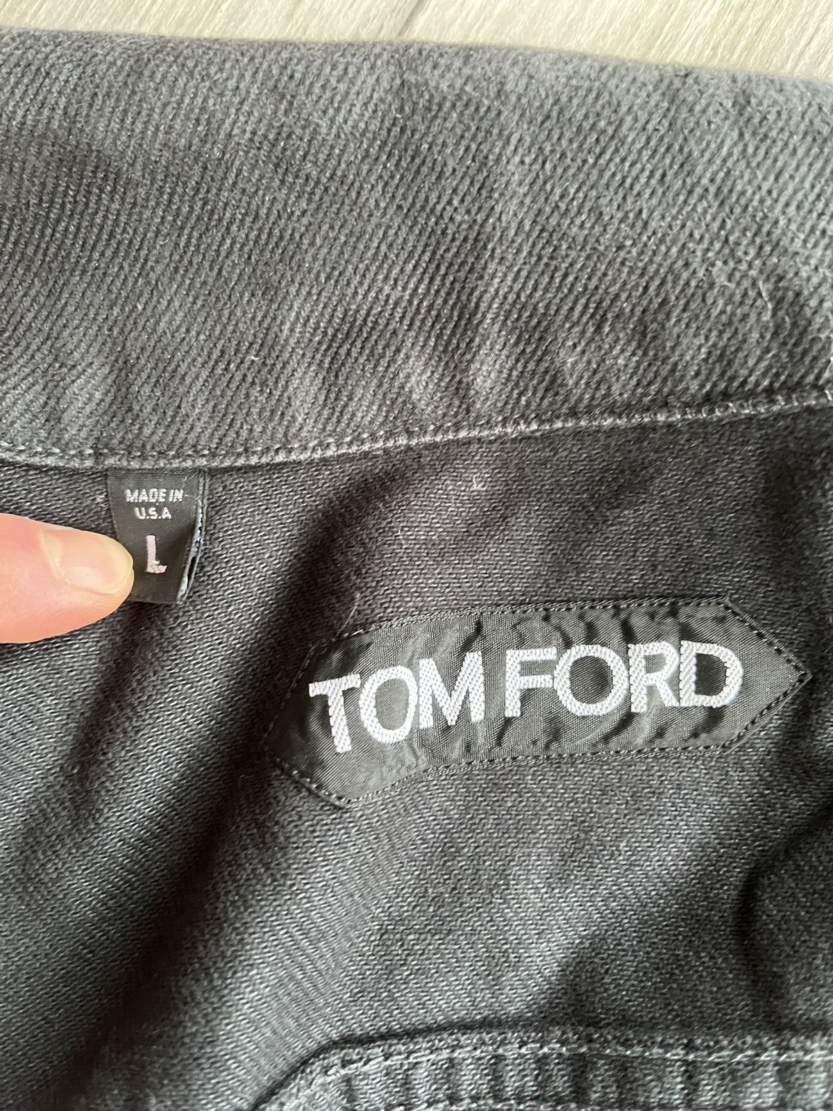 Tom Ford Tom Ford Icon Denim Jacket Size L Faded Black Size US L / EU 52-54 / 3 - 5 Thumbnail