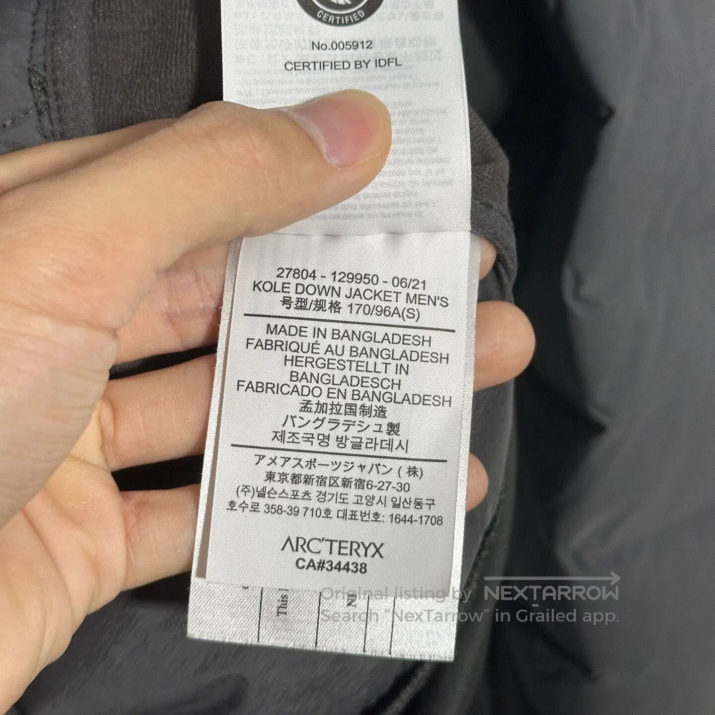 Arc'teryx Arcteryx Kole Down Jacket for Men. Size US S / EU 44-46 / 1 - 7 Thumbnail
