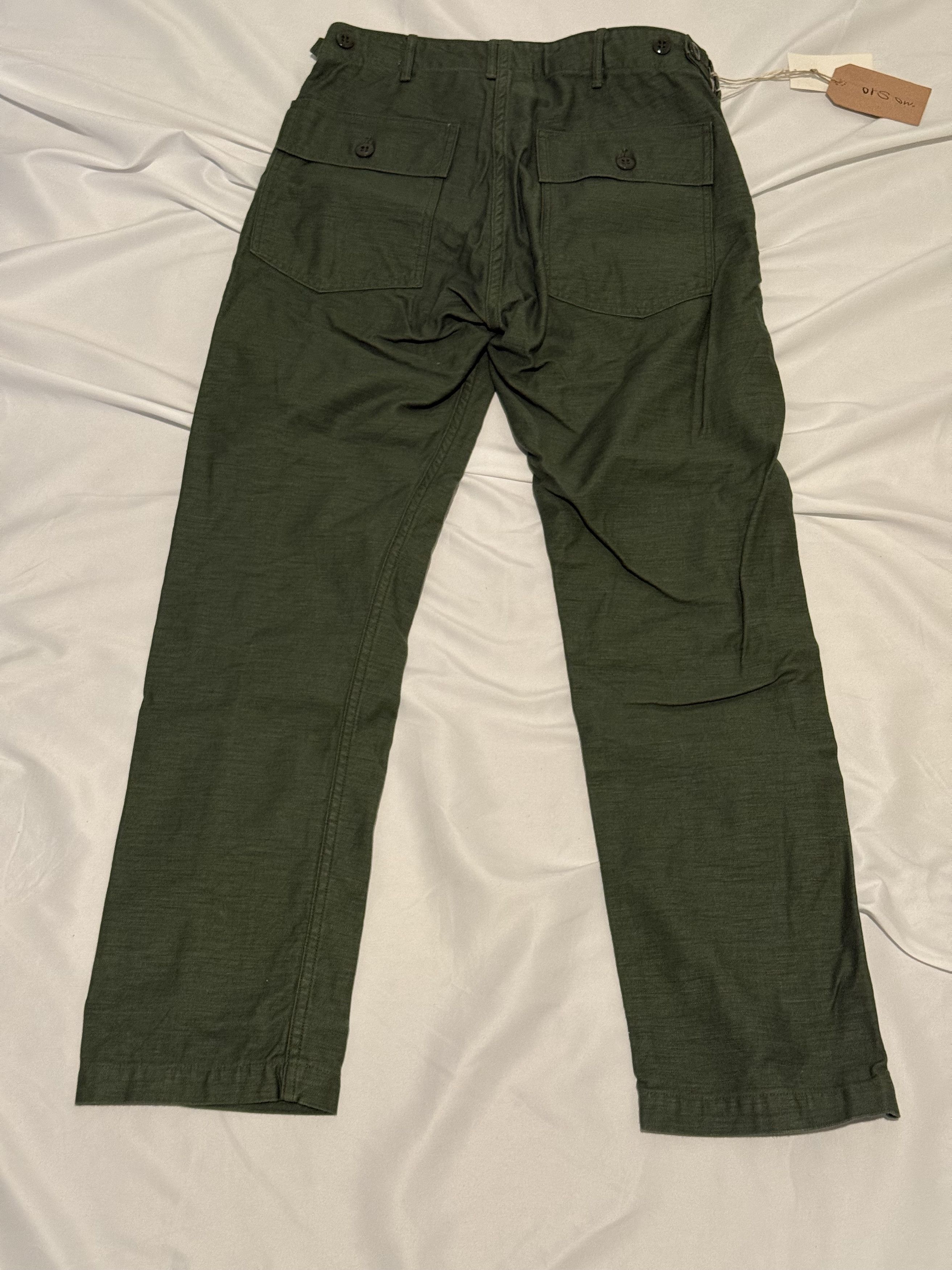 Orslow OrSlow Fatigue Pants - Green - Size 0 (~29) - Brand New Size US 29 - 2 Thumbnail