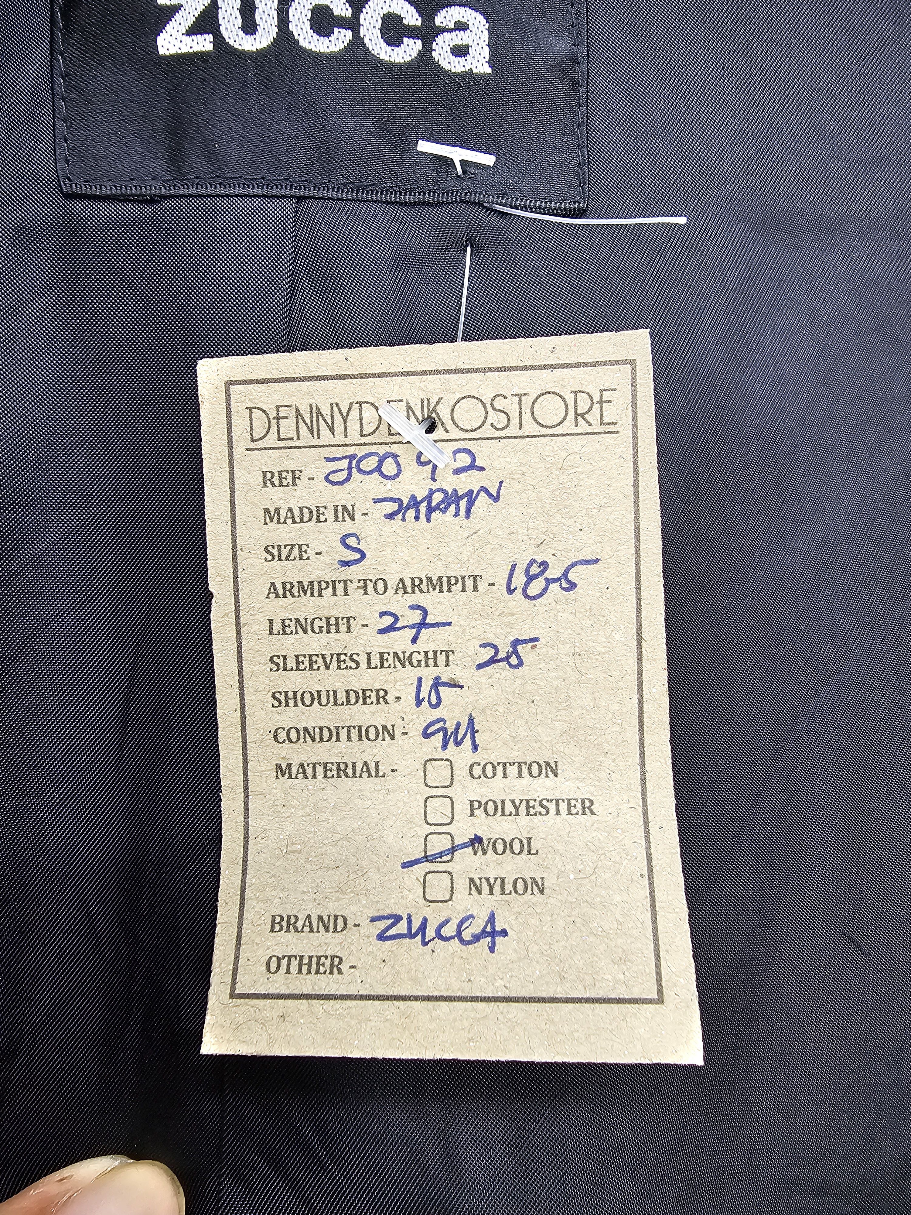 CABANE de ZUCCa Vintage ZUCCA Cabane De Zucca Wool Coat Jacket J0092 Size US S / EU 44-46 / 1 - 12 Thumbnail