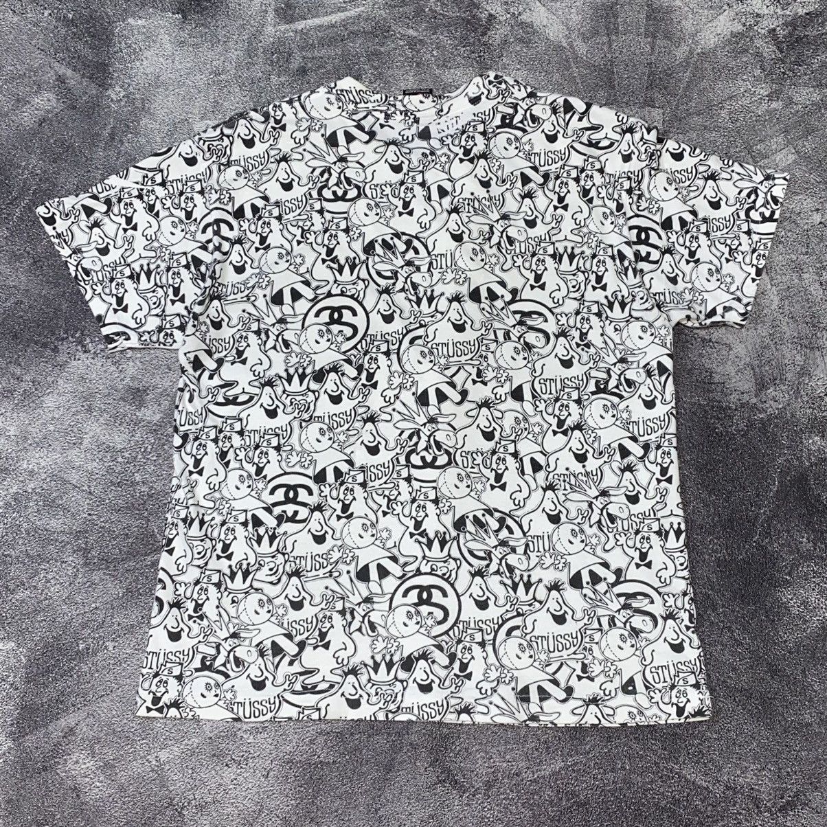 Stussy × Vintage ❌SOLD❌ ❤️‍🔥RAREE All over print Character tee Old stussy Size US M / EU 48-50 / 2 - 2 Thumbnail