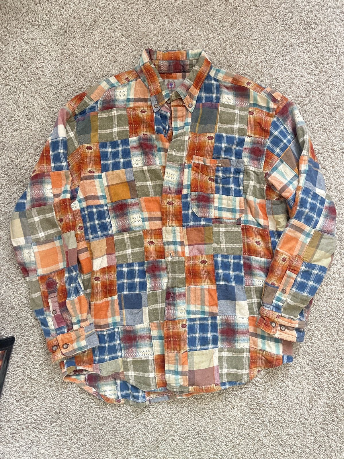 90’s Territory Ahead XL Aztec Print Shirt Beacon