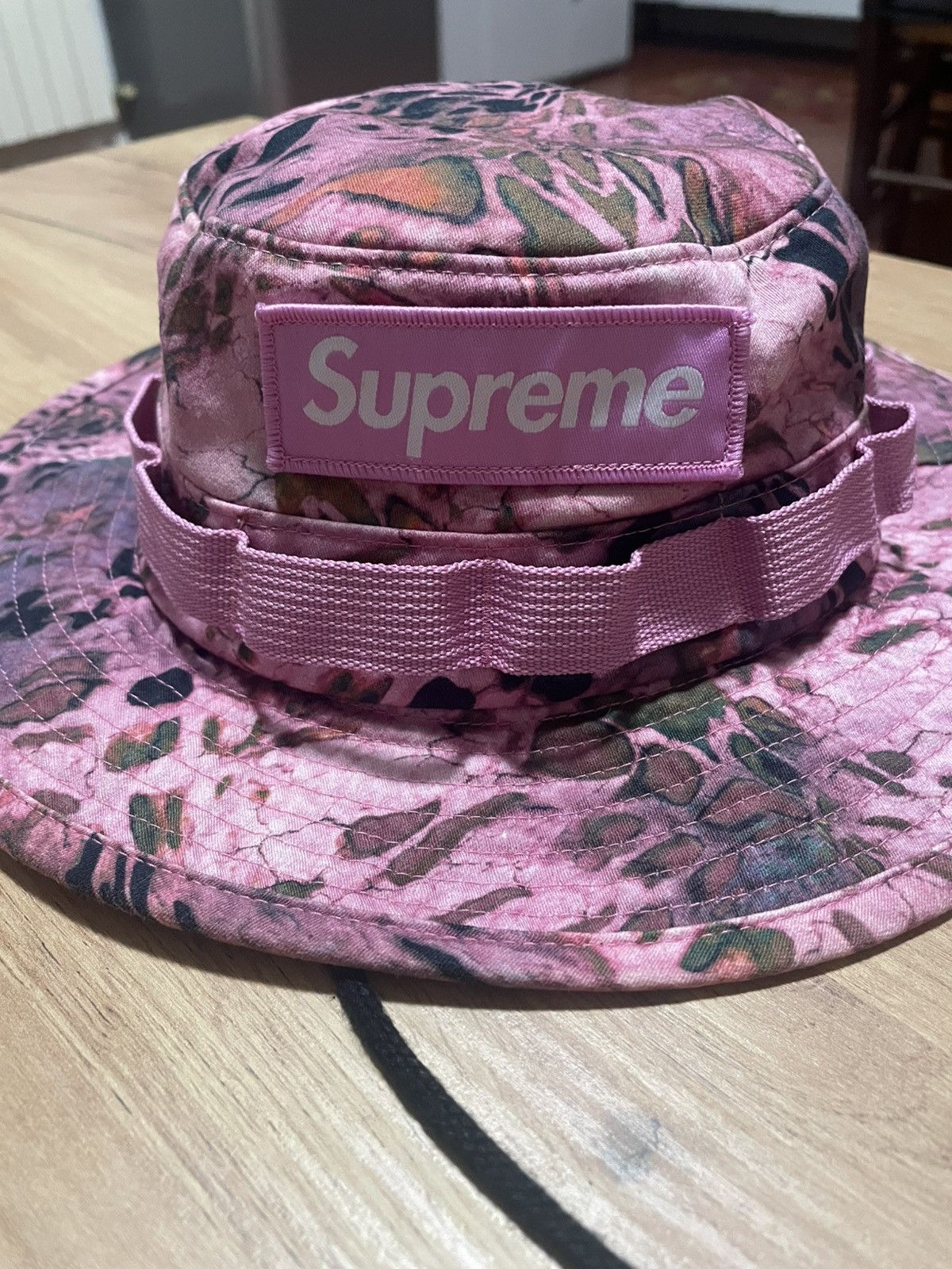 Supreme Supreme Boonie Militare (SS22) Rosa Prym1 Mimetico Size 28 - 4 Thumbnail
