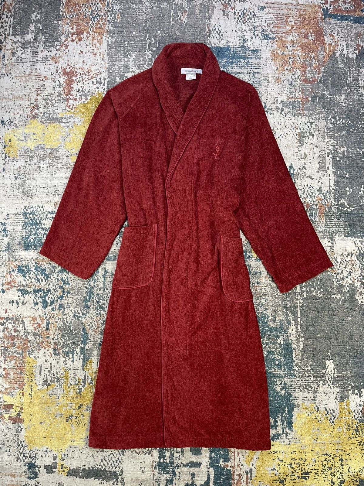 Yves Saint Laurent Yvest Saint Laurent Shawl Collar Terrycloth Bathrobe Size US L / EU 52-54 / 3 - 10 Thumbnail
