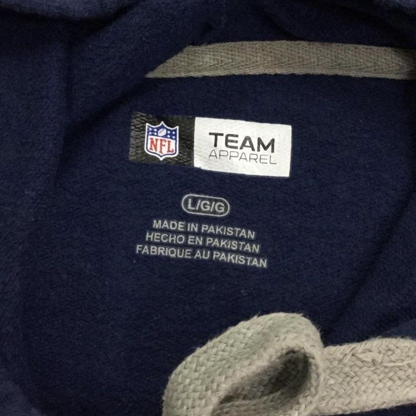 NFL NFL New England Patriots Hoodie Logo Graphic Navy Blue Large Size US L / EU 52-54 / 3 - 2 Thumbnail