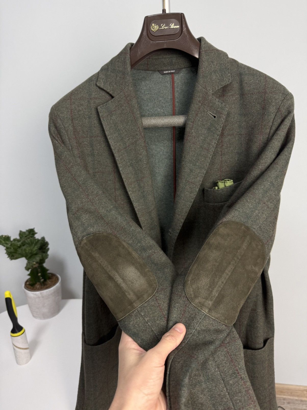 Loro Piana Loro Piana Baby Cashmere Jacket Suede Elbow Patches Voyager Size US L / EU 52-54 / 3 - 12 Thumbnail