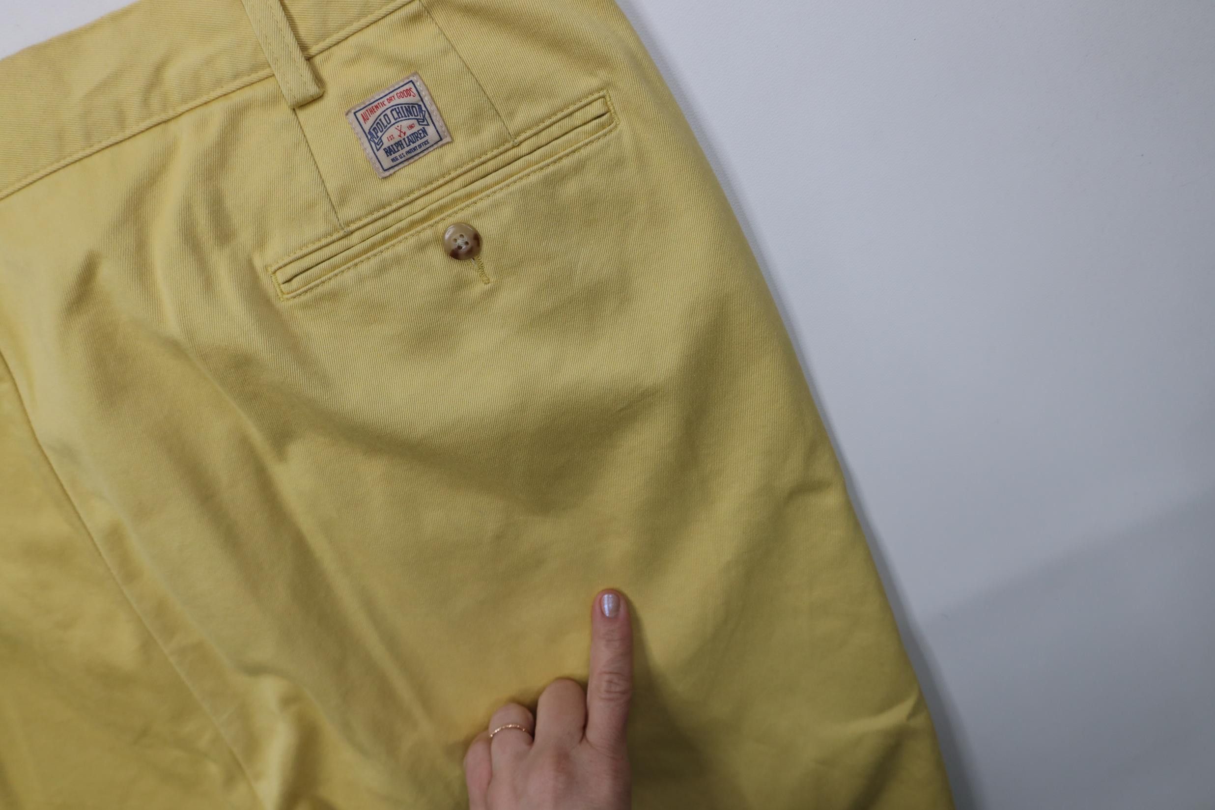 Polo Ralph Lauren Vintage Y2K Ralph Lauren Cotton Wide Leg Chino Pants Yellow Size US 42 / EU 58 - 14 Thumbnail