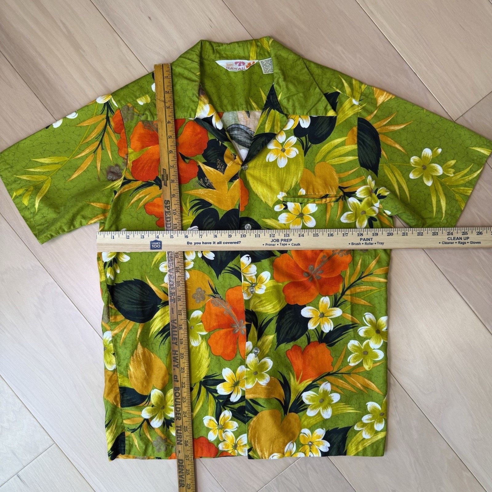 Vintage Vintage Sears Hawaii Shirt Medium Green 60s Short Sleeve Art Size US M / EU 48-50 / 2 - 2 Thumbnail