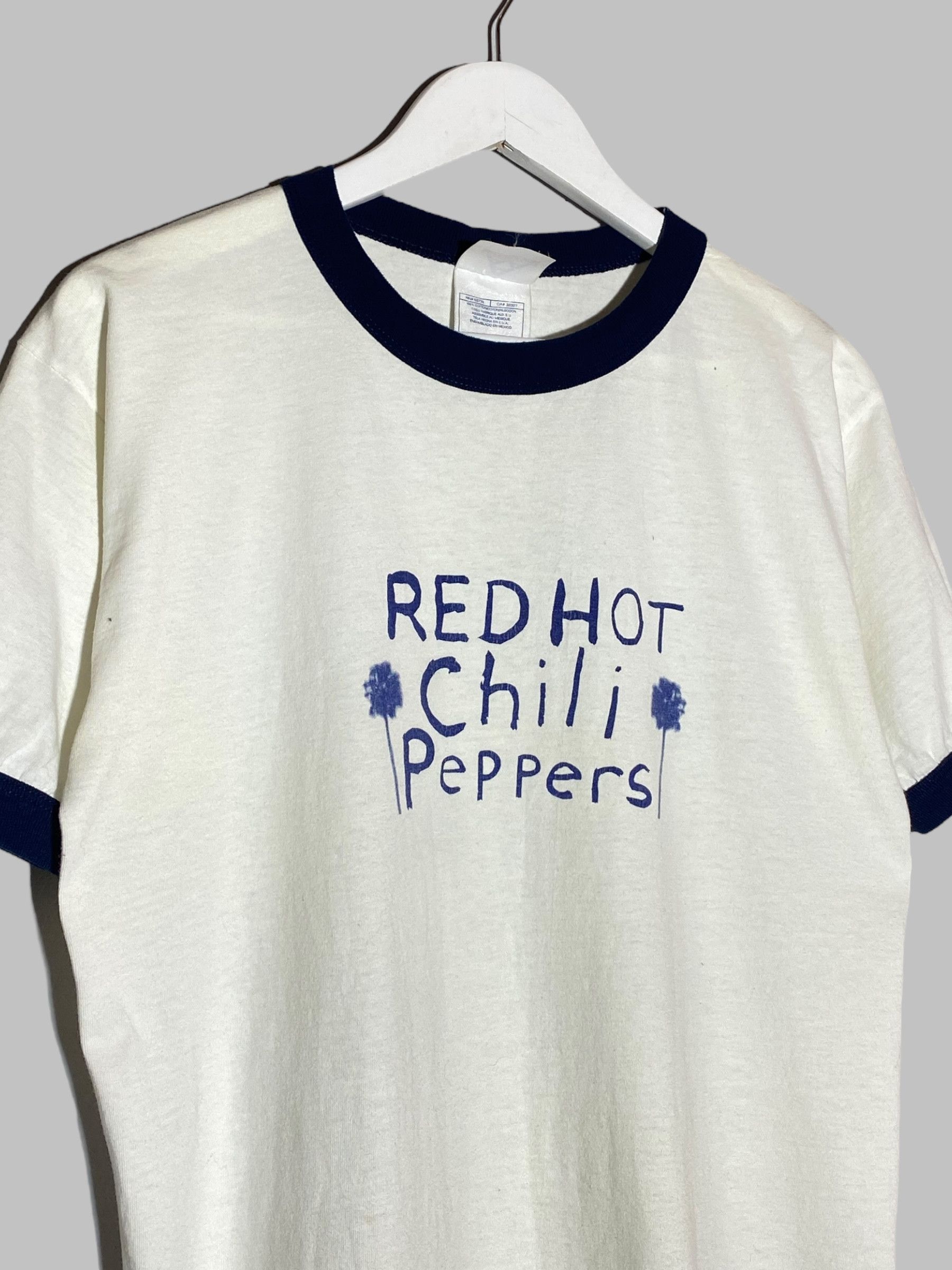Band Tees Vintage RHCP Red Hot Chilli Peppers Band Promo Ringer Shirt Size US M / EU 48-50 / 2 - 3 Thumbnail