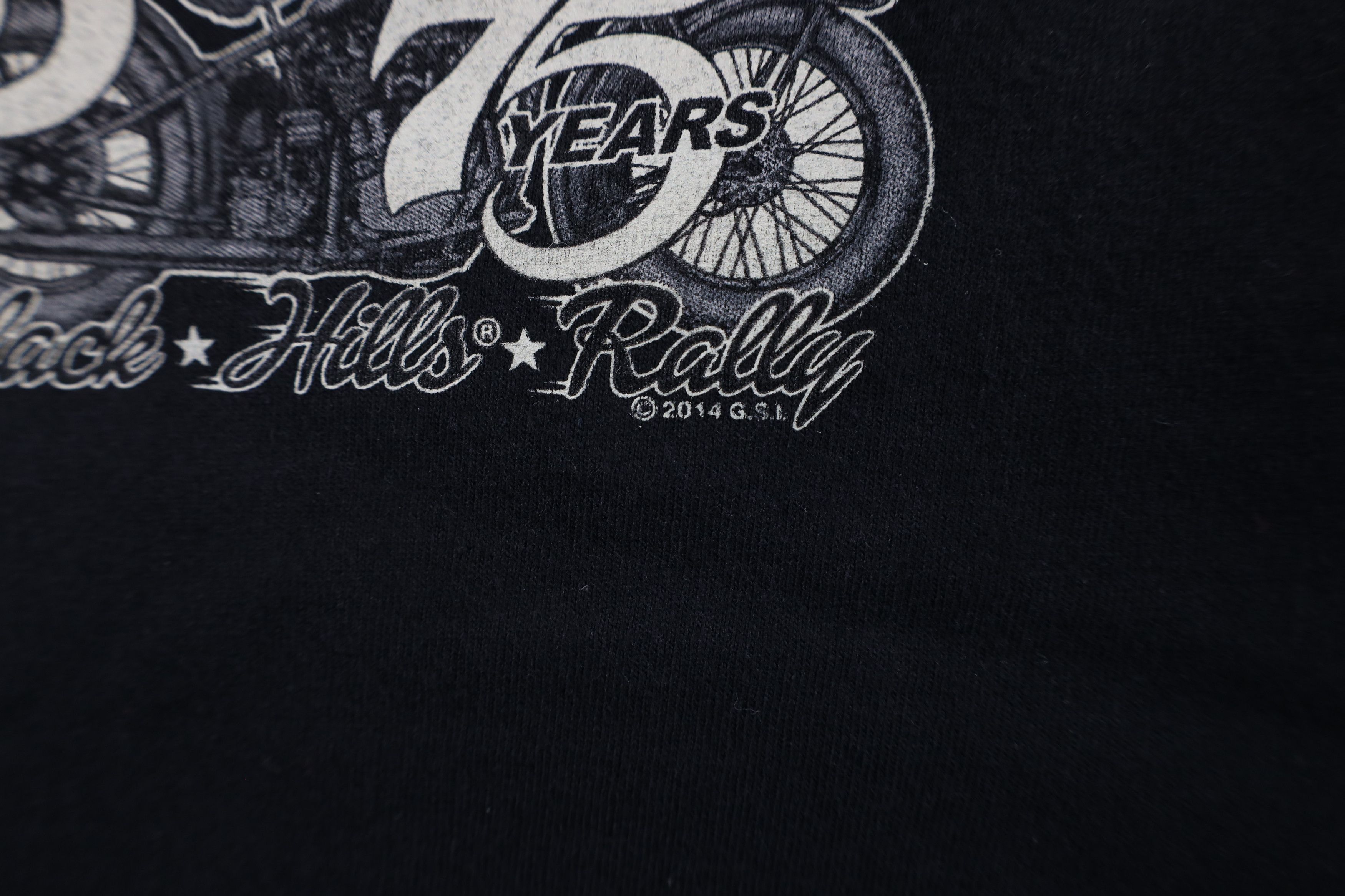 Vintage Vintage Y2K Streetwear Black Hills Rally T-Shirt Black Size US XXL / EU 58 / 5 - 5 Thumbnail