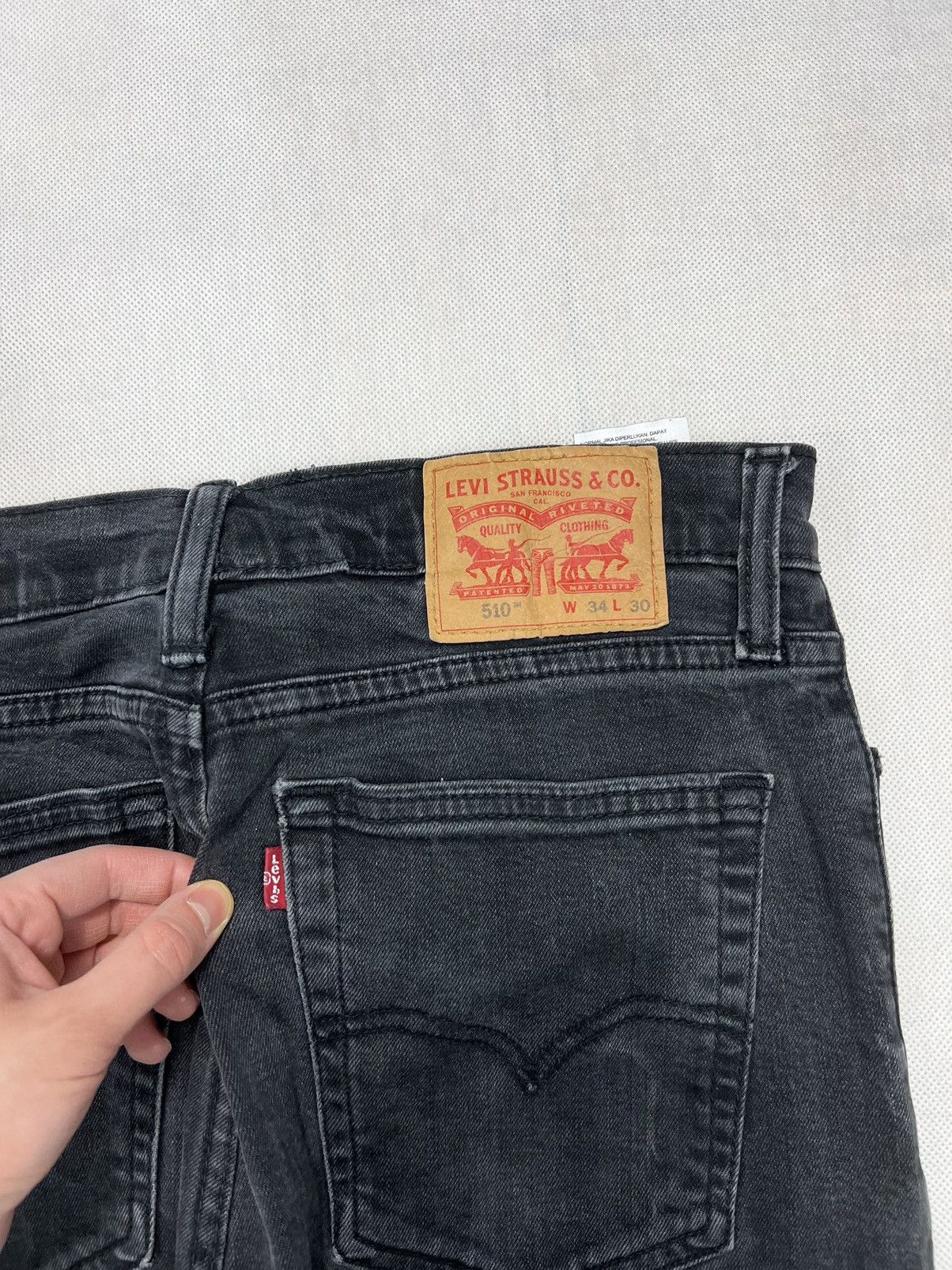 Levi's × Levi's Vintage Clothing Pants Levi’s 510 Dark Grey 34/30 Size US 34 / EU 50 - 3 Thumbnail