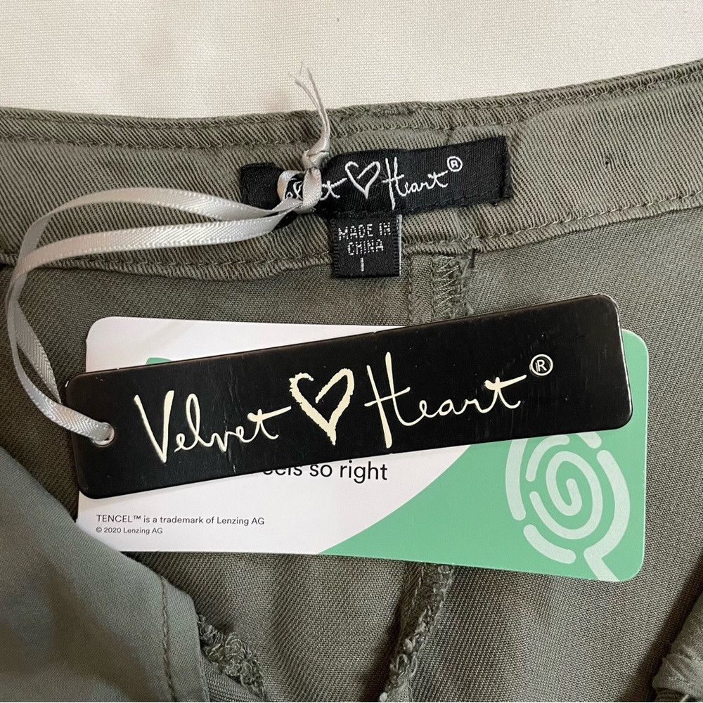 Other NWT New Velvet Heart Laurent Pleated Olive Jogger Size L Size 34" / US 12 / IT 48 - 6 Thumbnail