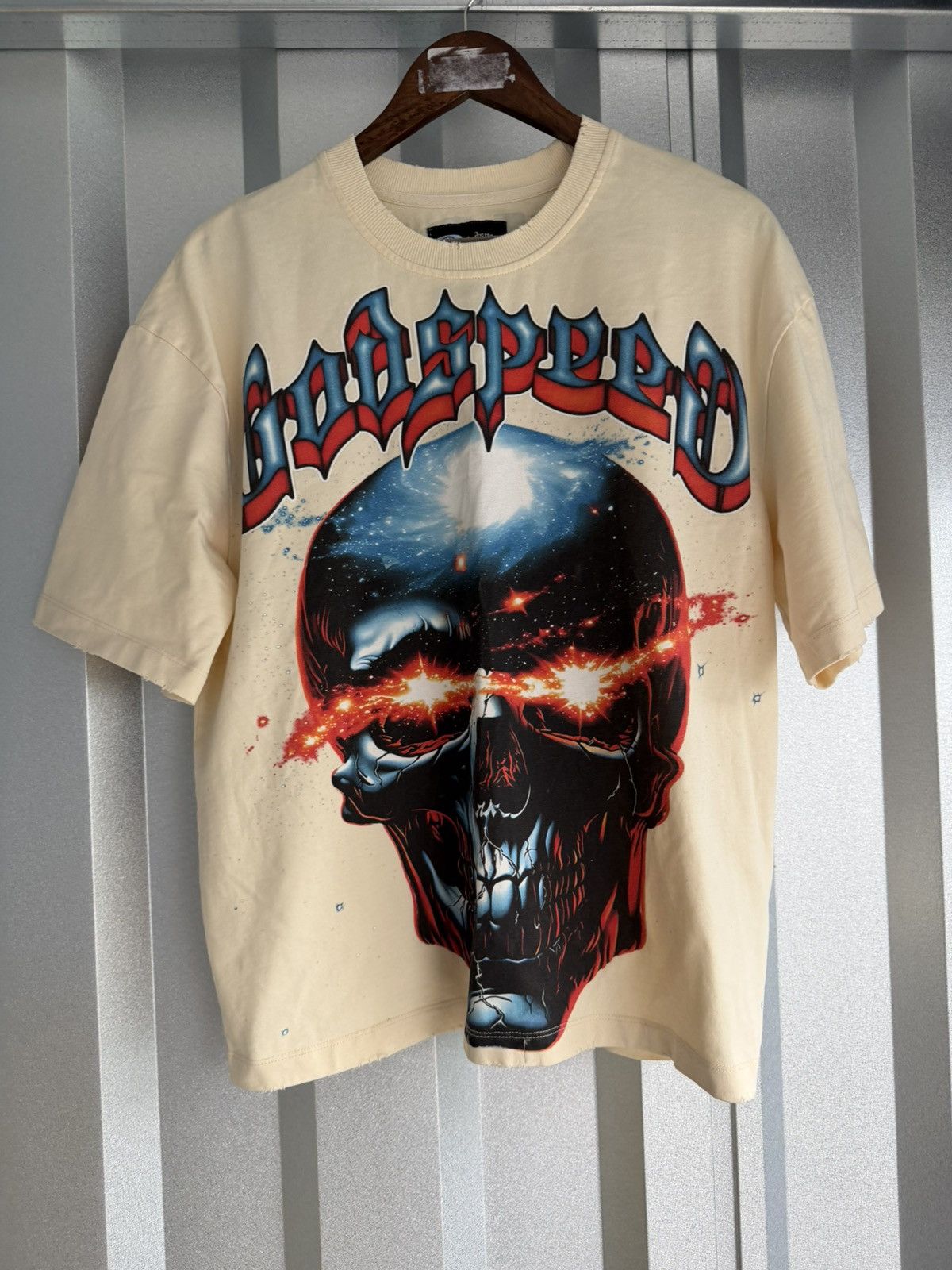 Godspeed Godspeed Galaxsee T-Shirt Bone Size US XS / EU 42 / 0 - 1 Thumbnail