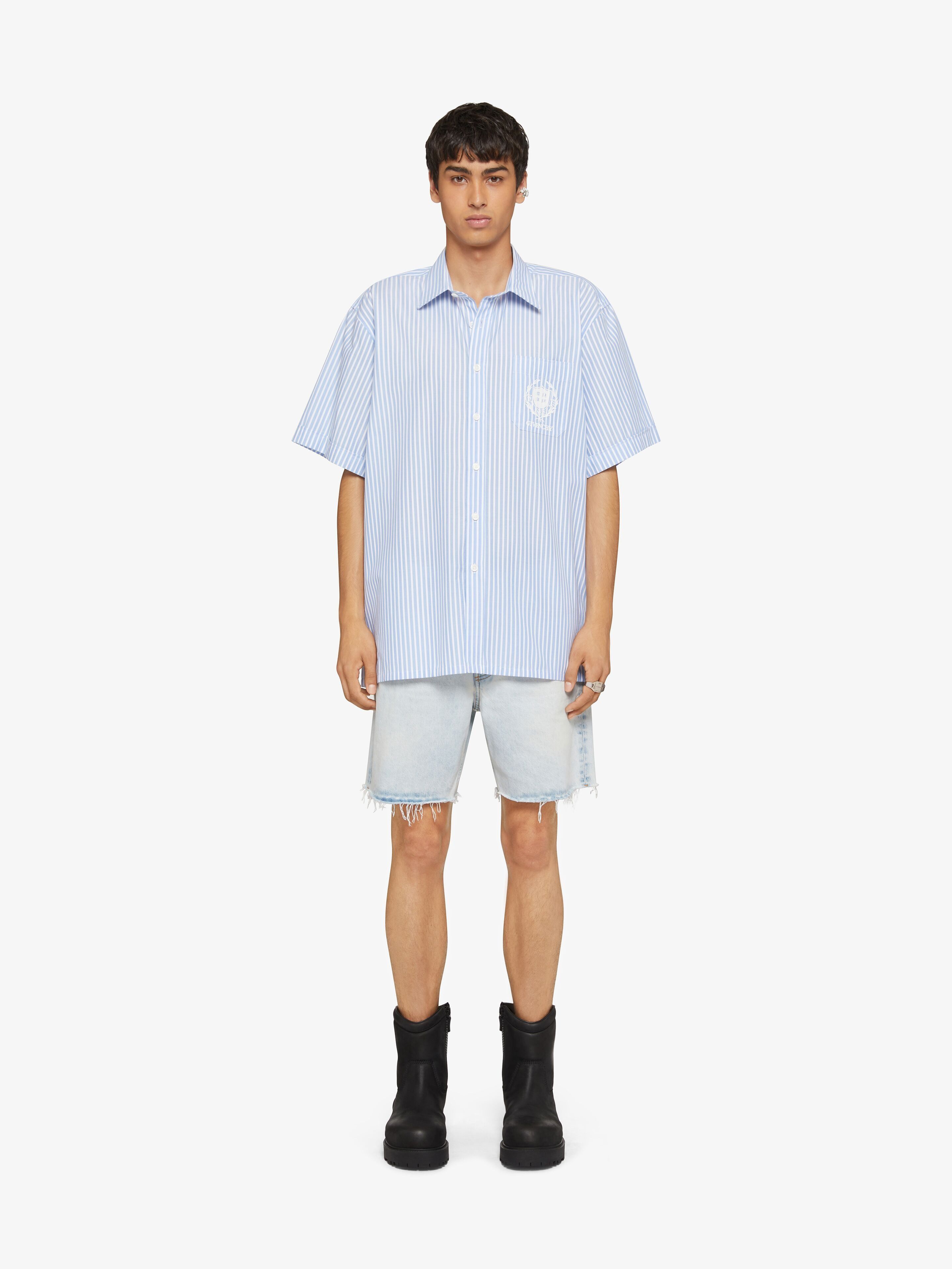 Givenchy o1srvl11e0125 Striped Shirt in Blue/White Size US L / EU 52-54 / 3 - 2 Thumbnail