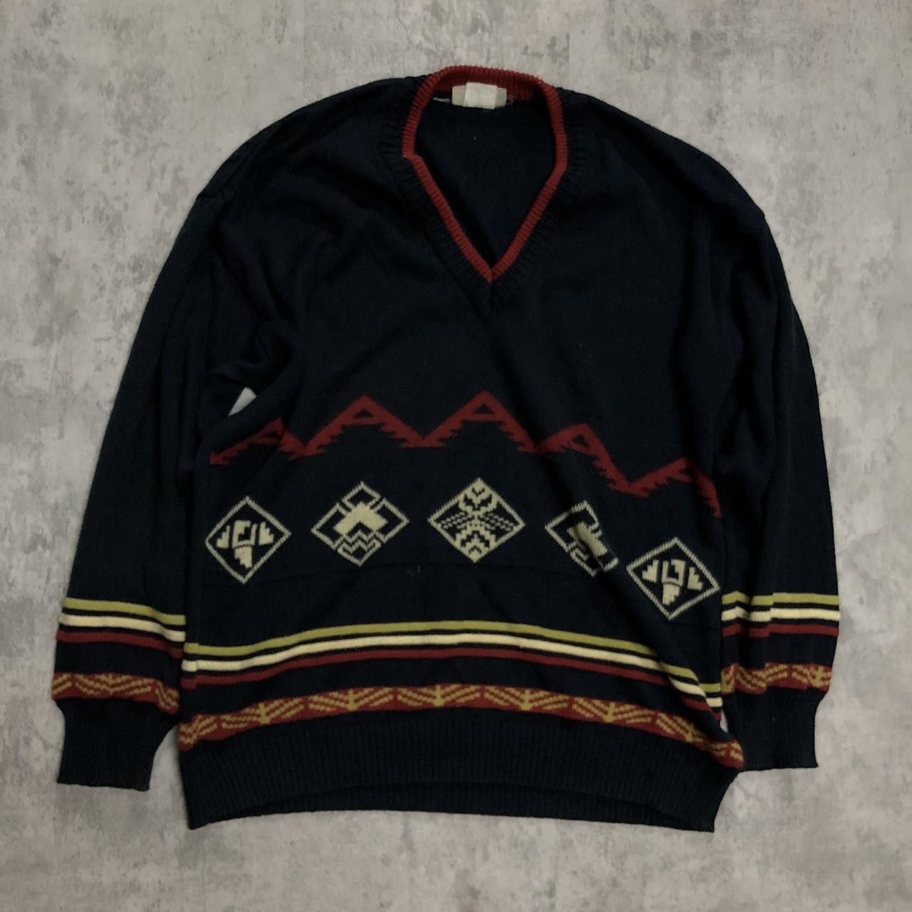 Other Filati black and red vintage sweater Size US L / EU 52-54 / 3 - 1 Thumbnail
