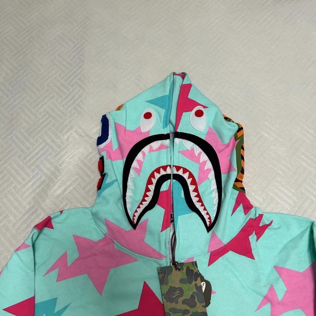 Bape BAPE MIAMI SHARK FULL ZIP HOODIE Size US XXL / EU 58 / 5 - 2 Thumbnail