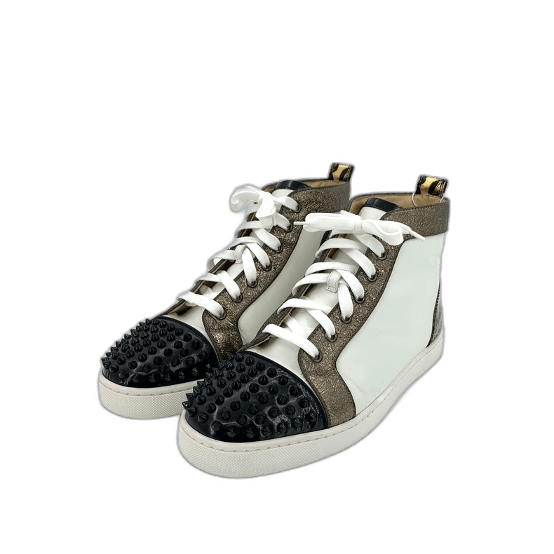 Christian Louboutin Christian Louboutin High Top Color Block Sneakers Size US 10.5 / EU 43-44 - 1 Thumbnail
