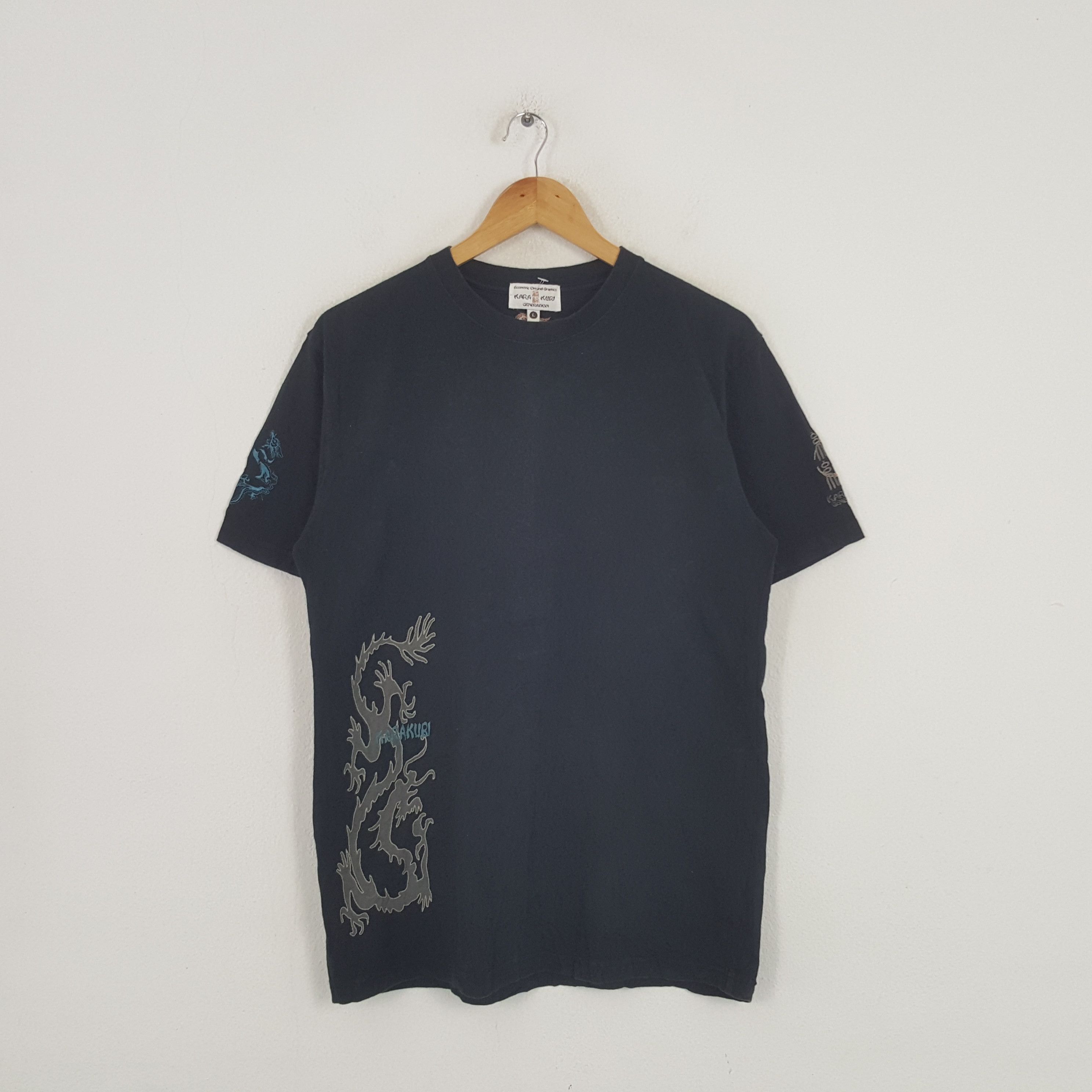 Japanese Brand × Vintage Vintage Karakuri Japanese Brand Sukajan Traditional Tshirt Size US M / EU 48-50 / 2 - 3 Thumbnail