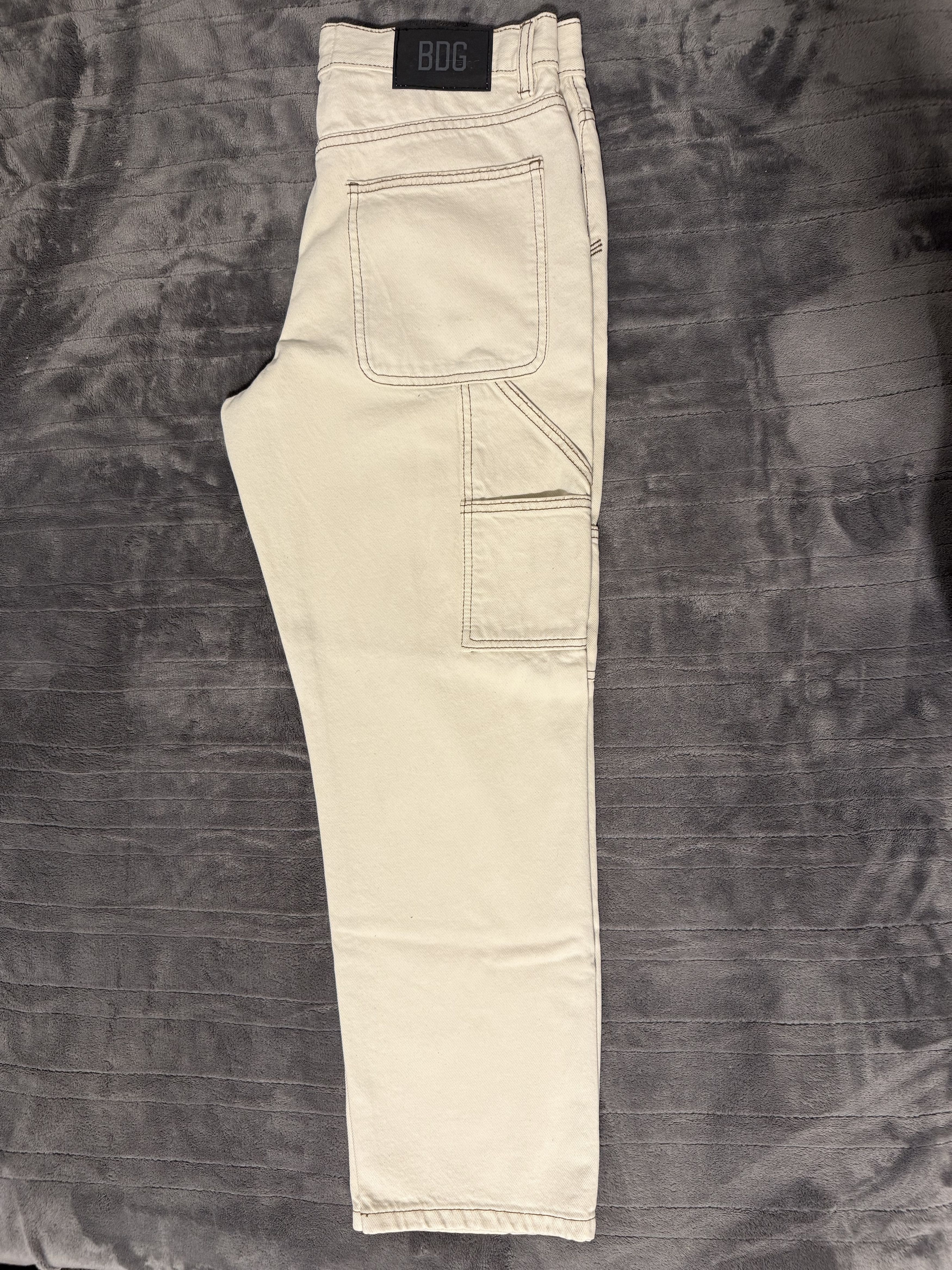 Bdg BDG Offwhite (Cream?) Cotton Jeans Size US 30 / EU 46 - 4 Thumbnail