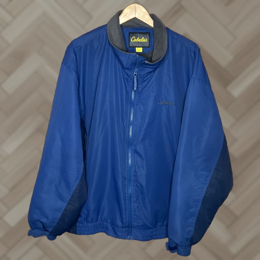 Vintage Cabela's Jacket Mens 2XL Blue Windbreaker Hiking Outdoors Fleece Lined Size US XXL / EU 58 / 5 - 1 Thumbnail