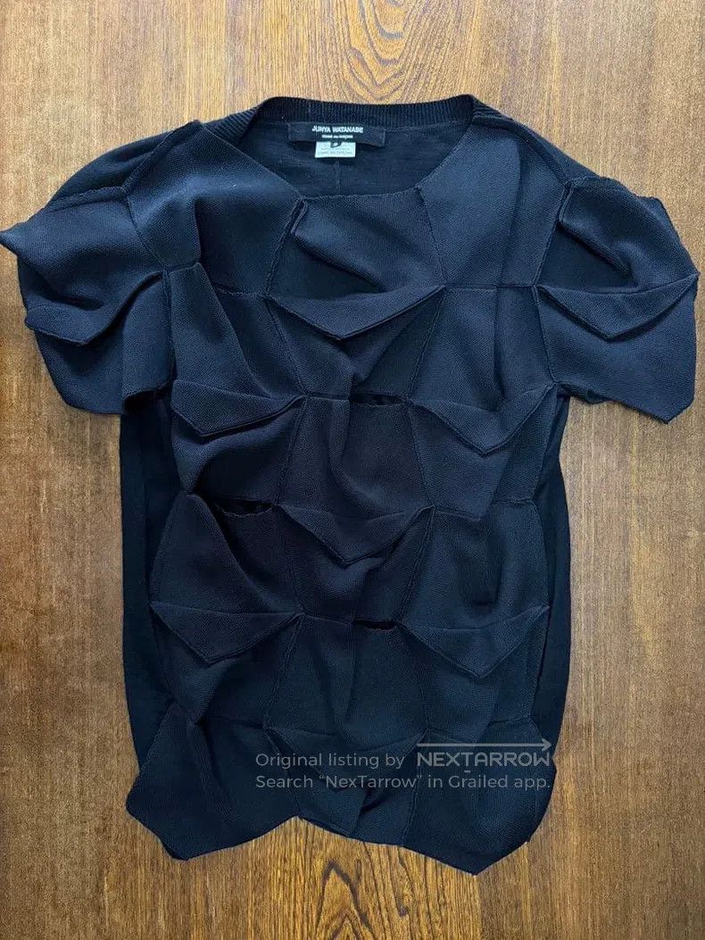 Junya Watanabe Junya Watanabe Black Knit Top Size S / US 4 / IT 40 - 1 Thumbnail