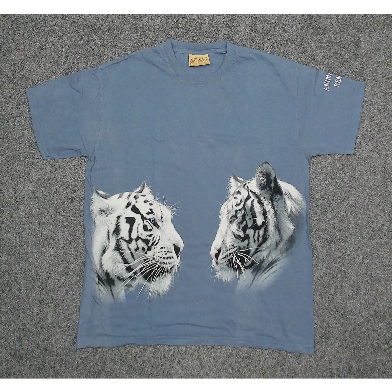 The Mountain The Mountain | Y2K Faded White Tiger Boxy Nature Tee Size US L / EU 52-54 / 3 - 3 Thumbnail