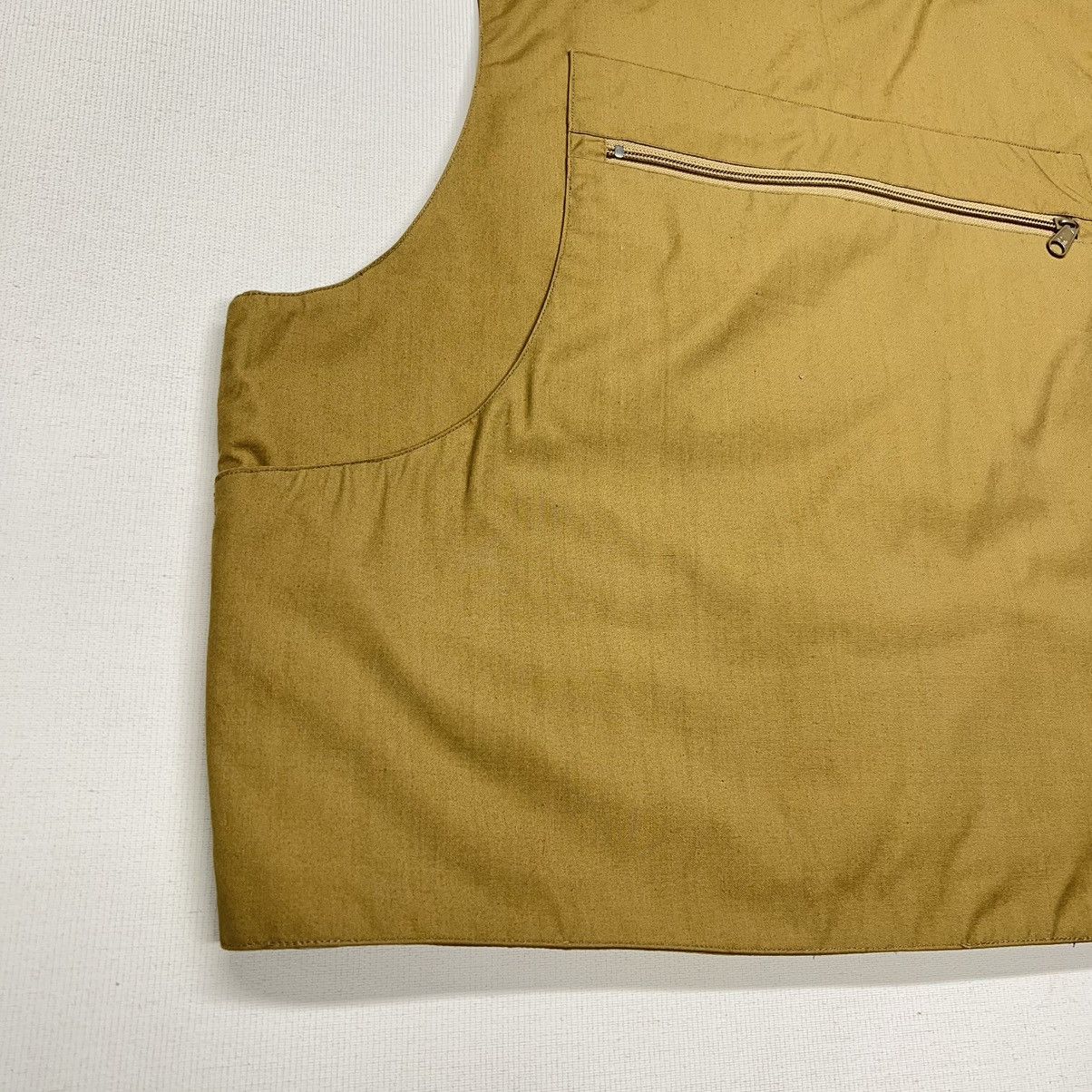 Vintage VTG American Fisherman Vest Khaki Fishing Pocket Hunting Zip Size US S / EU 44-46 / 1 - 13 Thumbnail