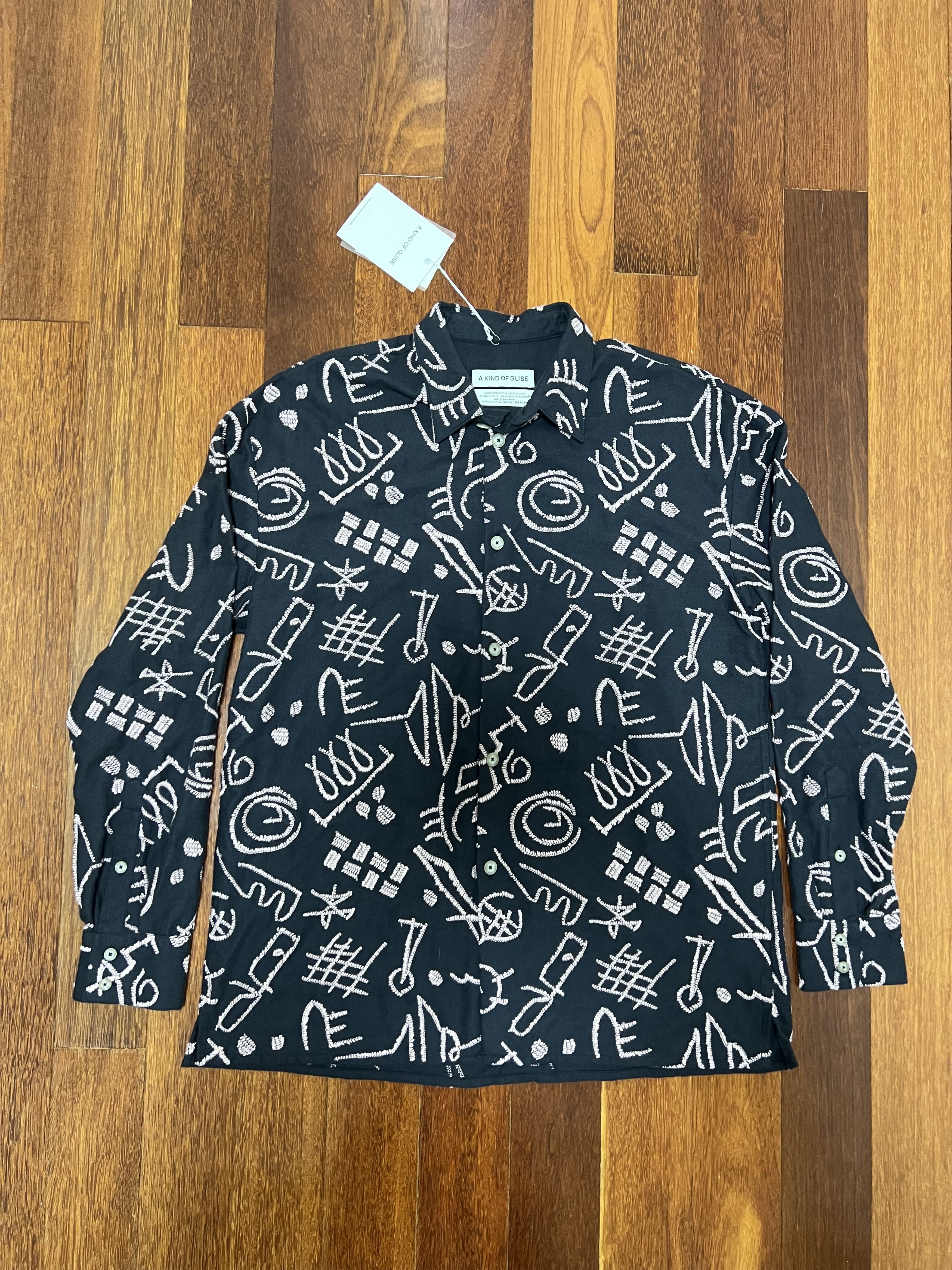 A Kind Of Guise 💚 AW22 A Kind Of Guise Derbin Shirt Notepad Embroidery NEW Size US M / EU 48-50 / 2 - 4 Thumbnail