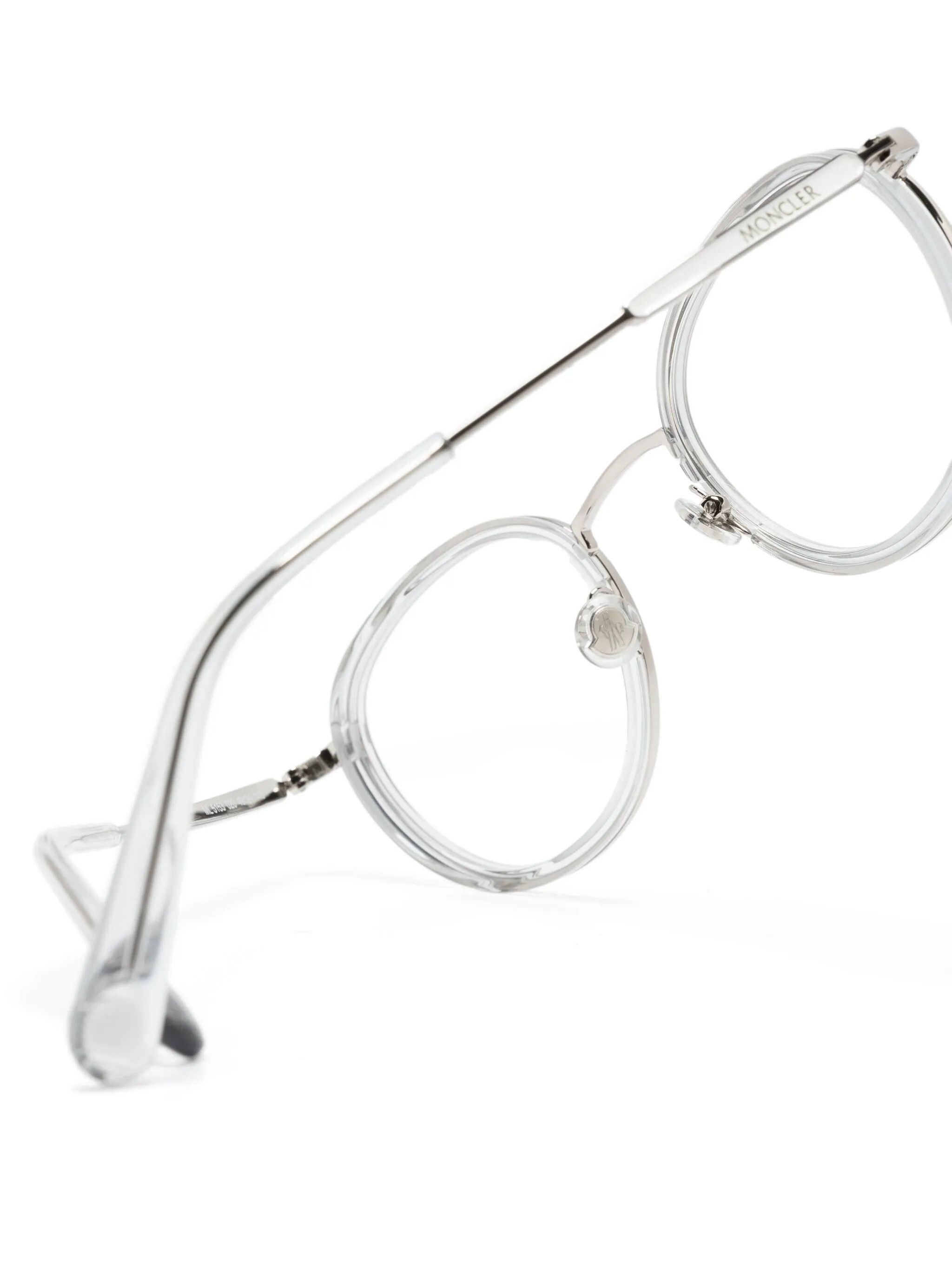 Moncler o1y0225 Size : OS / 49 mm Eyeglass Frame in Silver Size ONE SIZE - 3 Thumbnail