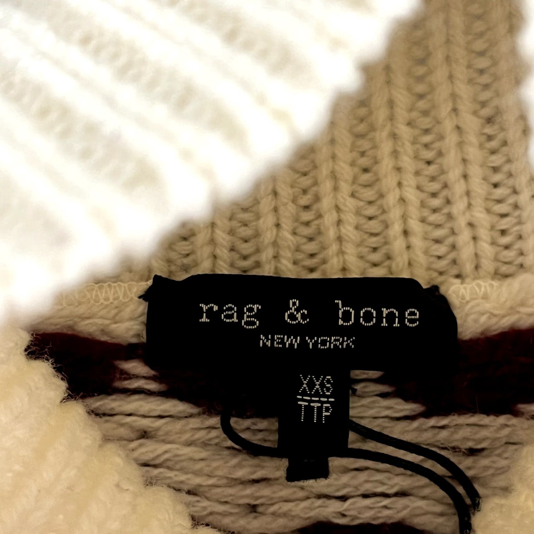 Rag & Bone RAG & BONE Sweater Womens XXS Ivory White Red Willow Fair Isle Wool Turtleneck Size XXS / US 00 / IT 34 - 2 Thumbnail