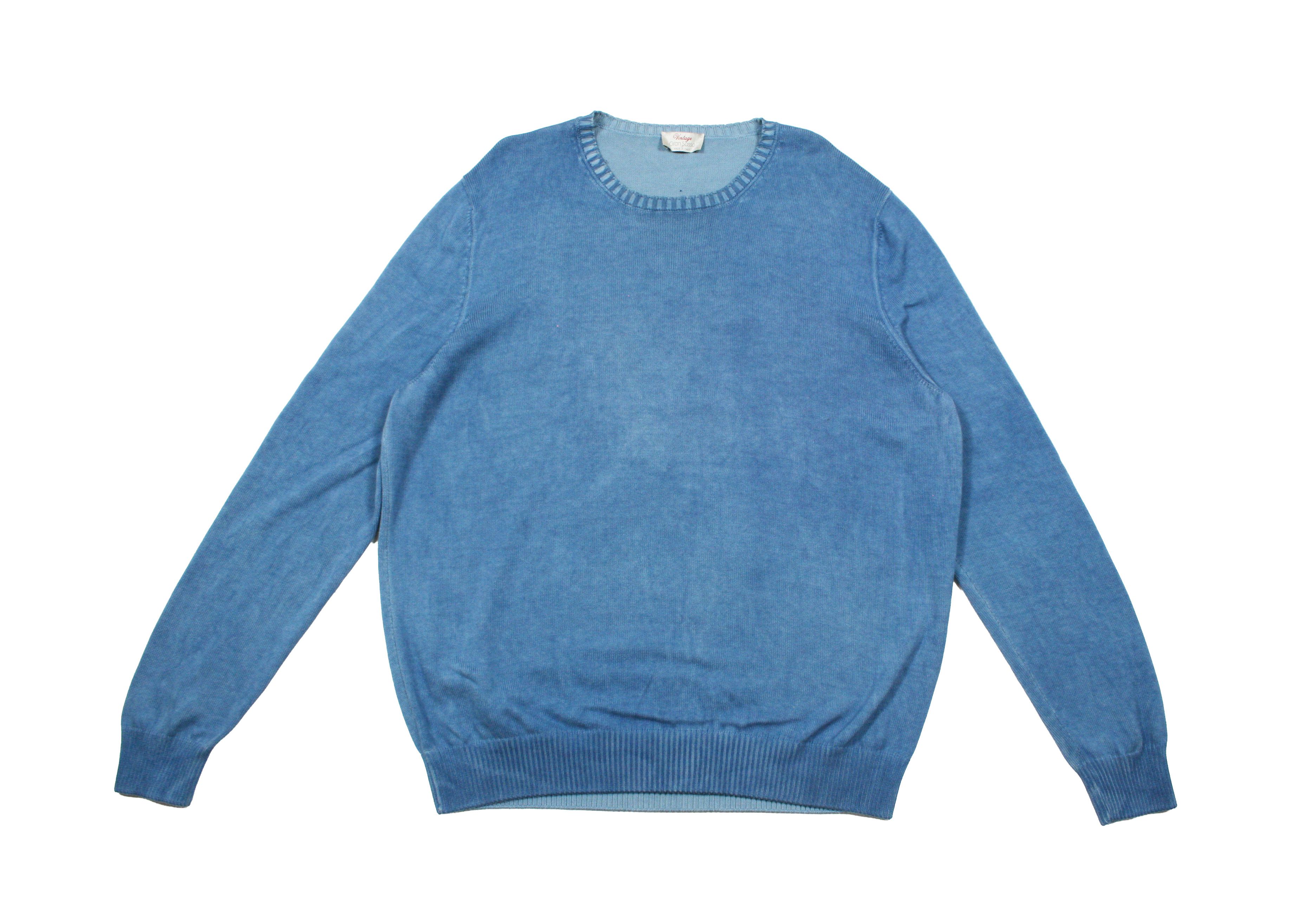 Gran Sasso Garment Dyed Cotton Sweater Size US XL / EU 56 / 4 - 1 Thumbnail