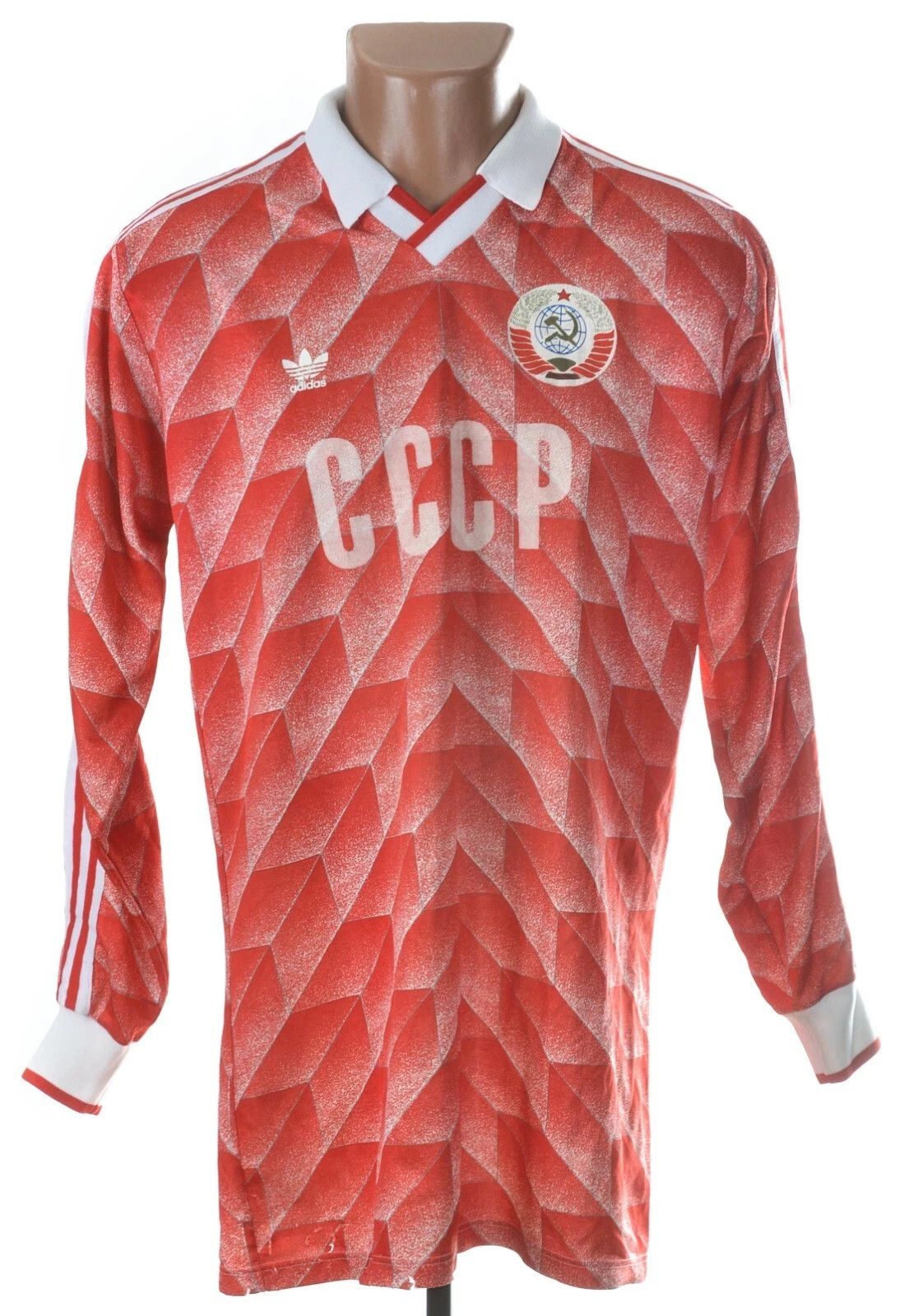 Adidas USSR 1988/1989 FOOTBALL SHIRT XL MATCH UN WORN #9 ADIDAS Size US XL / EU 56 / 4 - 1 Thumbnail