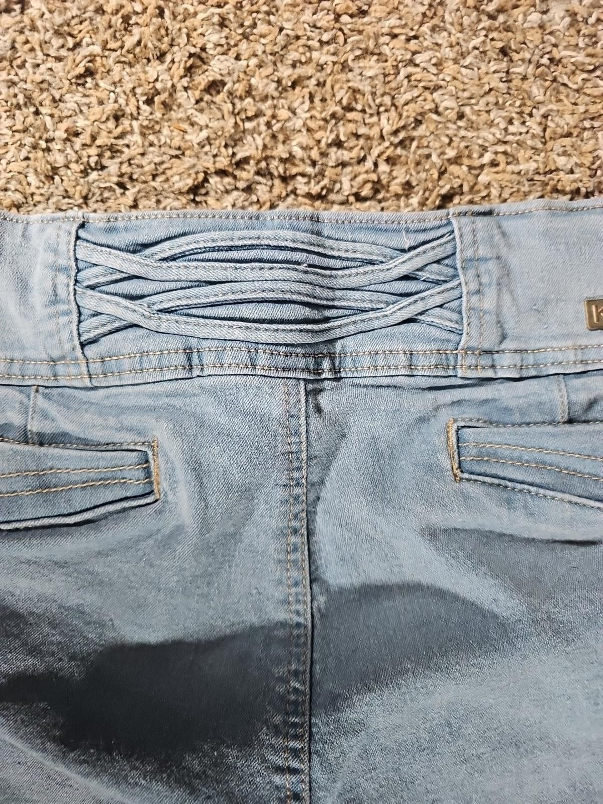Rei Kawakubo Kaba Jeans Sz 20 Cuffed Capris Size 42" / US 20 - 8 Thumbnail
