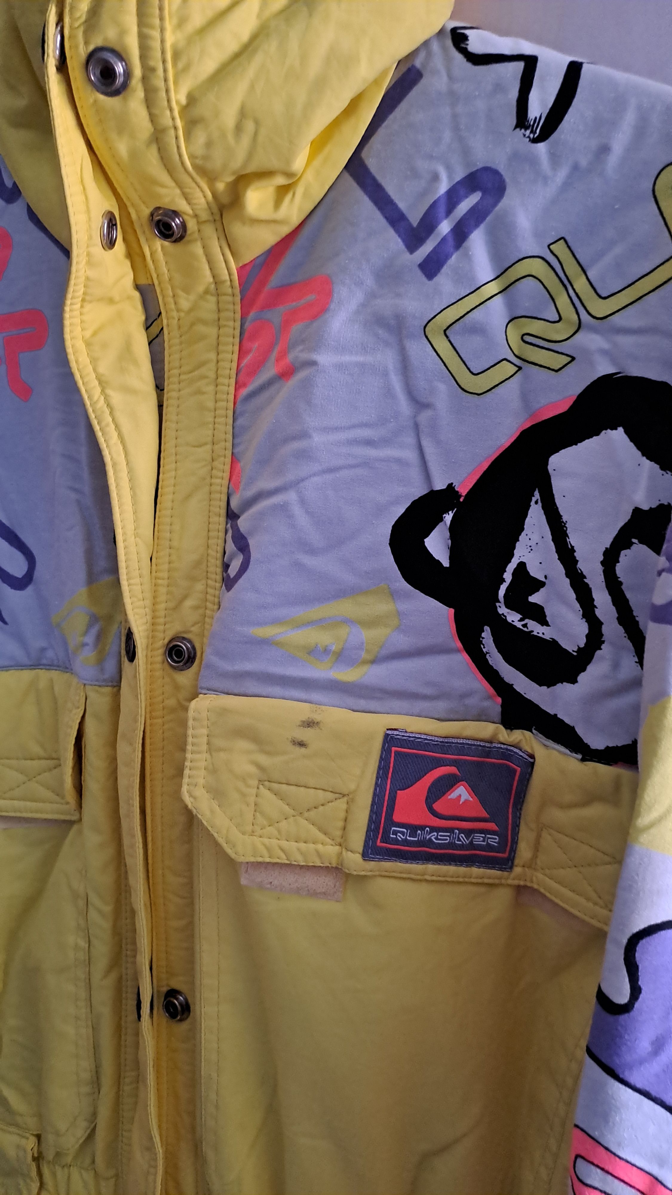 Other Vintage Quiksilever Ski Suit crazy pattern 80s 90s Size US L / EU 52-54 / 3 - 19 Thumbnail