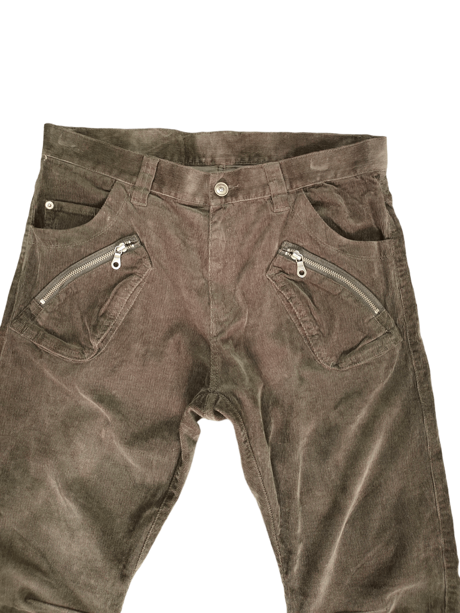 PPFM PPFM Multi Pocket Zipper Curve Velvet Pants Size US 34 / EU 50 - 2 Thumbnail
