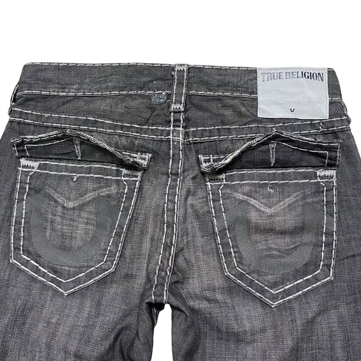 True Religion True Religion Reflected Ricky Flap Black Denim Jeans Size US 34 / EU 50 - 10 Thumbnail